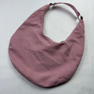 Baby pink graphic shoulder bag (36x25cm)