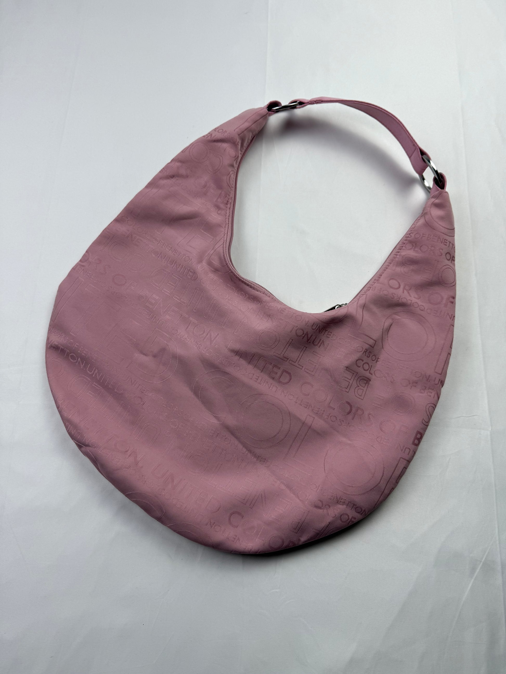 Baby pink graphic shoulder bag (36x25cm)