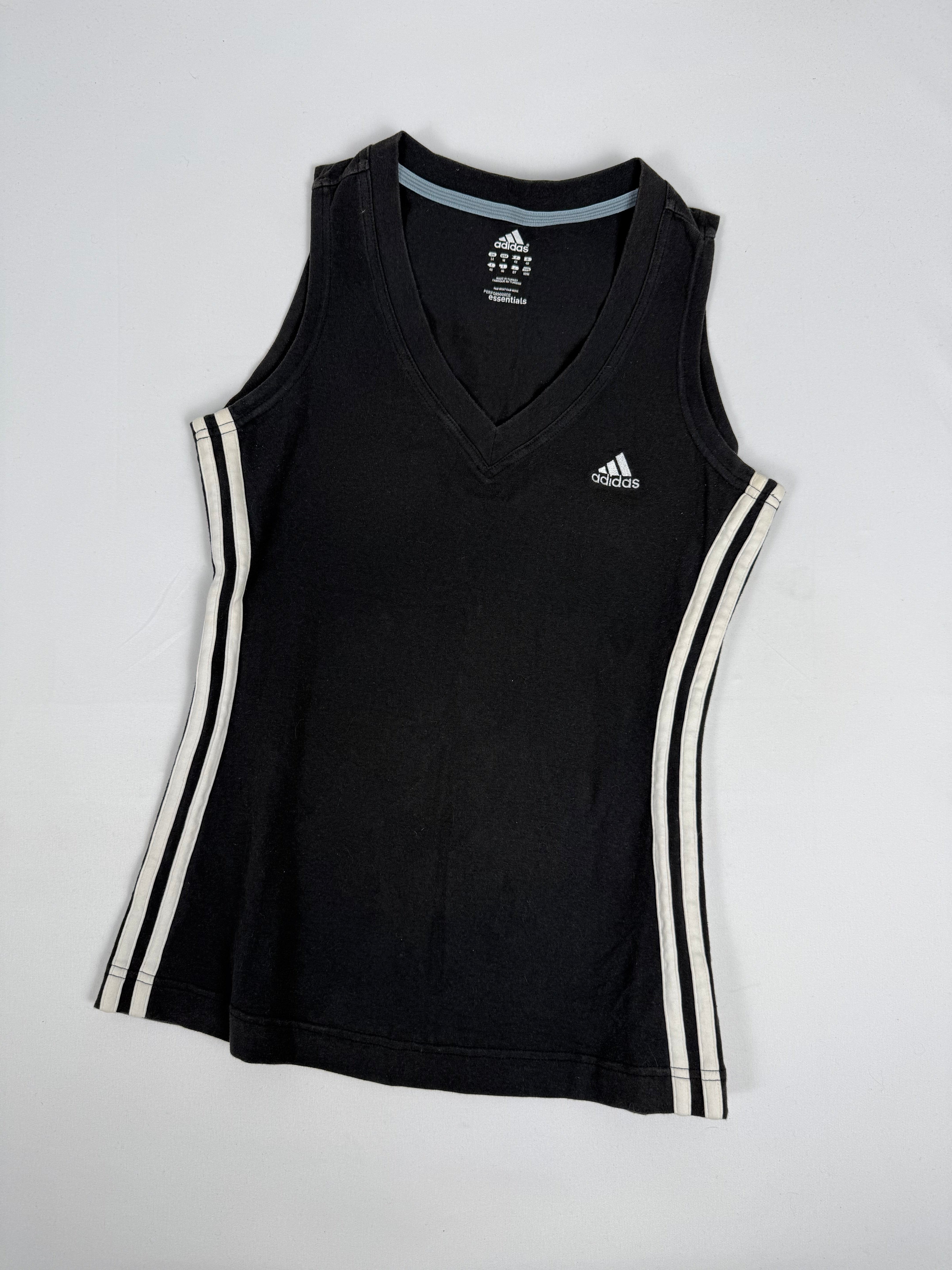 Black & white cotton tank top (M)