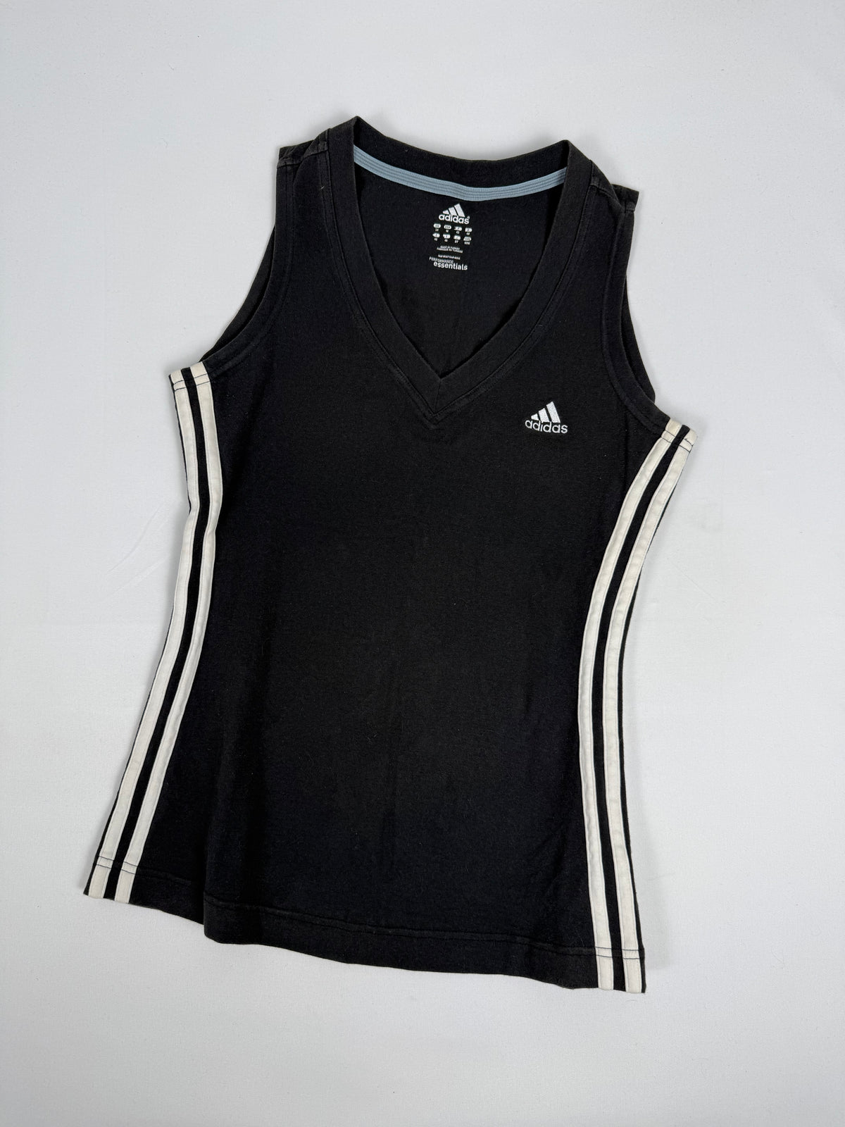 Black & white cotton tank top (M)