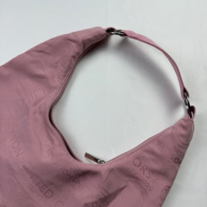 Baby pink graphic shoulder bag (36x25cm)