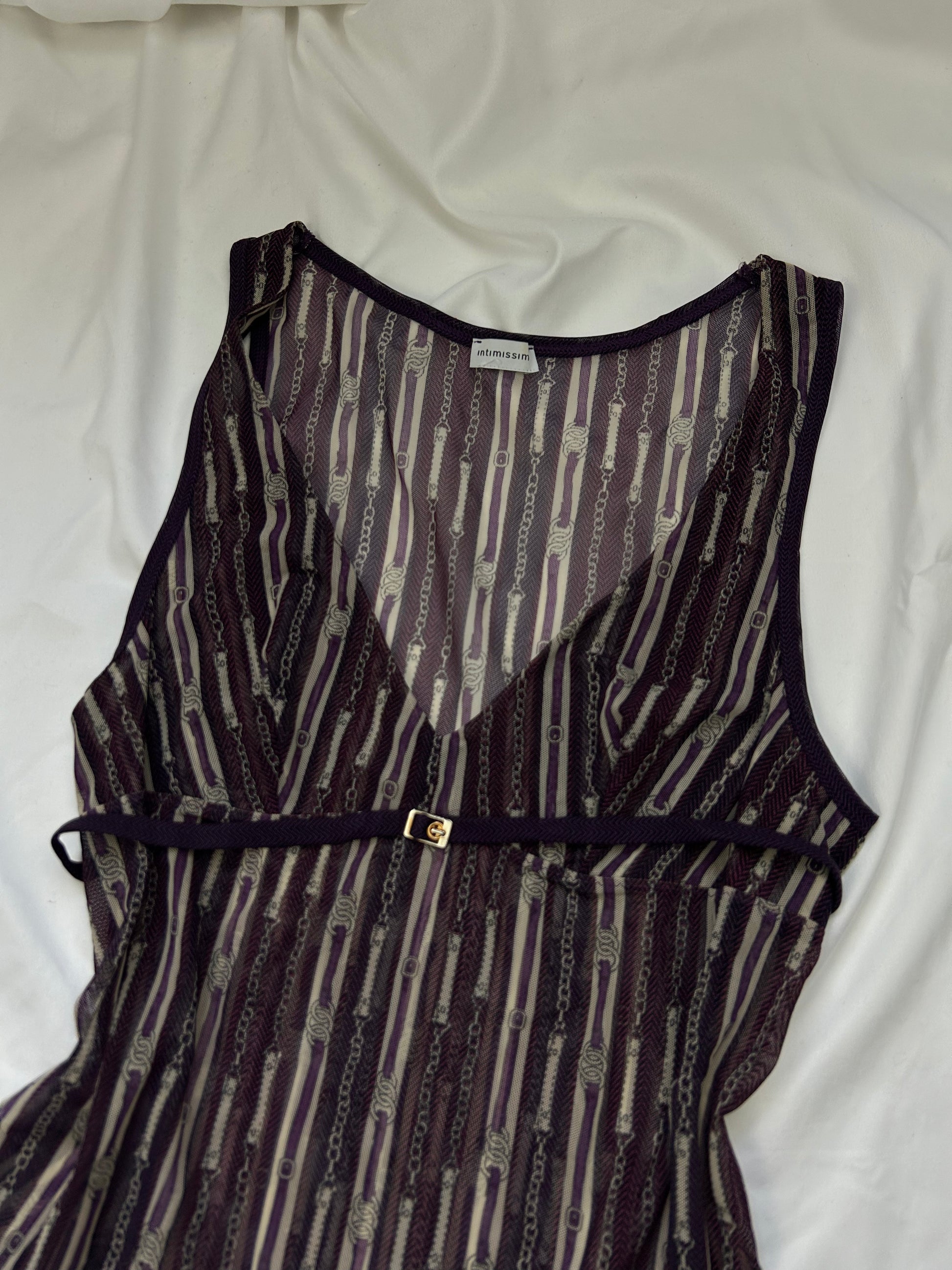 Purple mesh tank top (M)