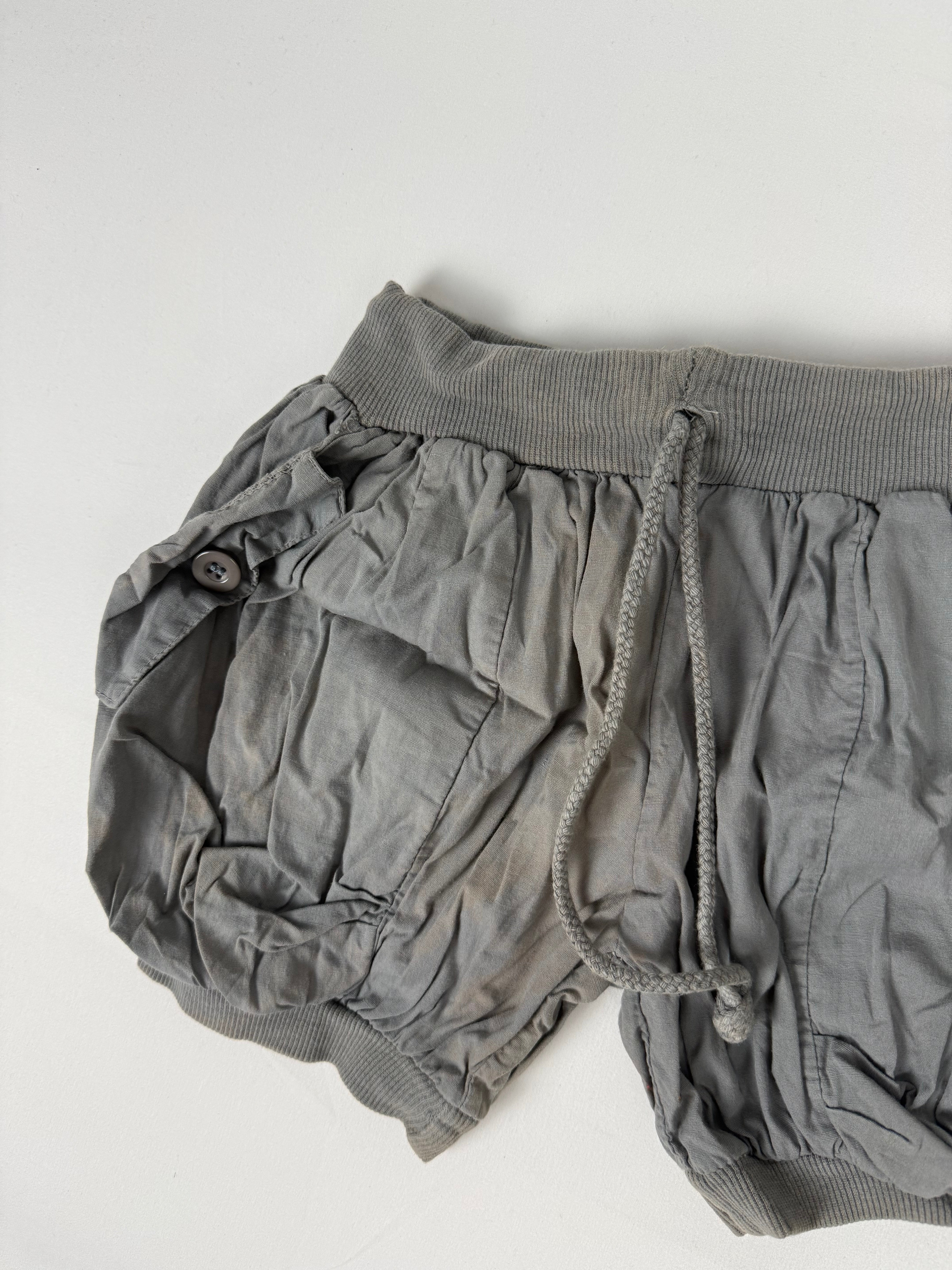 Khaki utility cotton mini short (S)