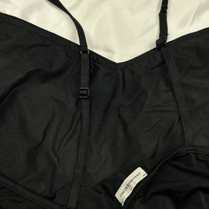 Black coquette babydoll cami top (M)