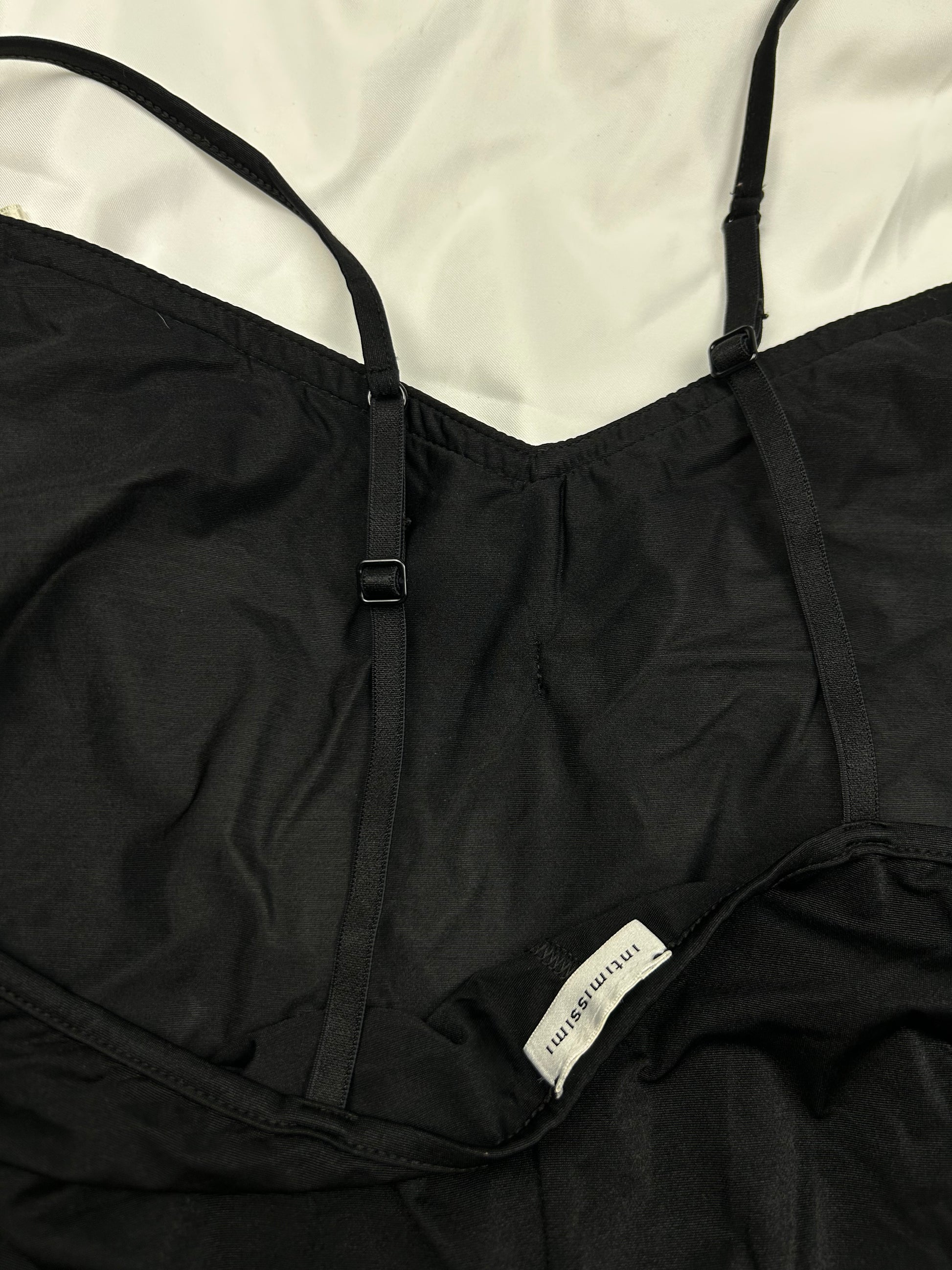 Black coquette babydoll cami top (M)