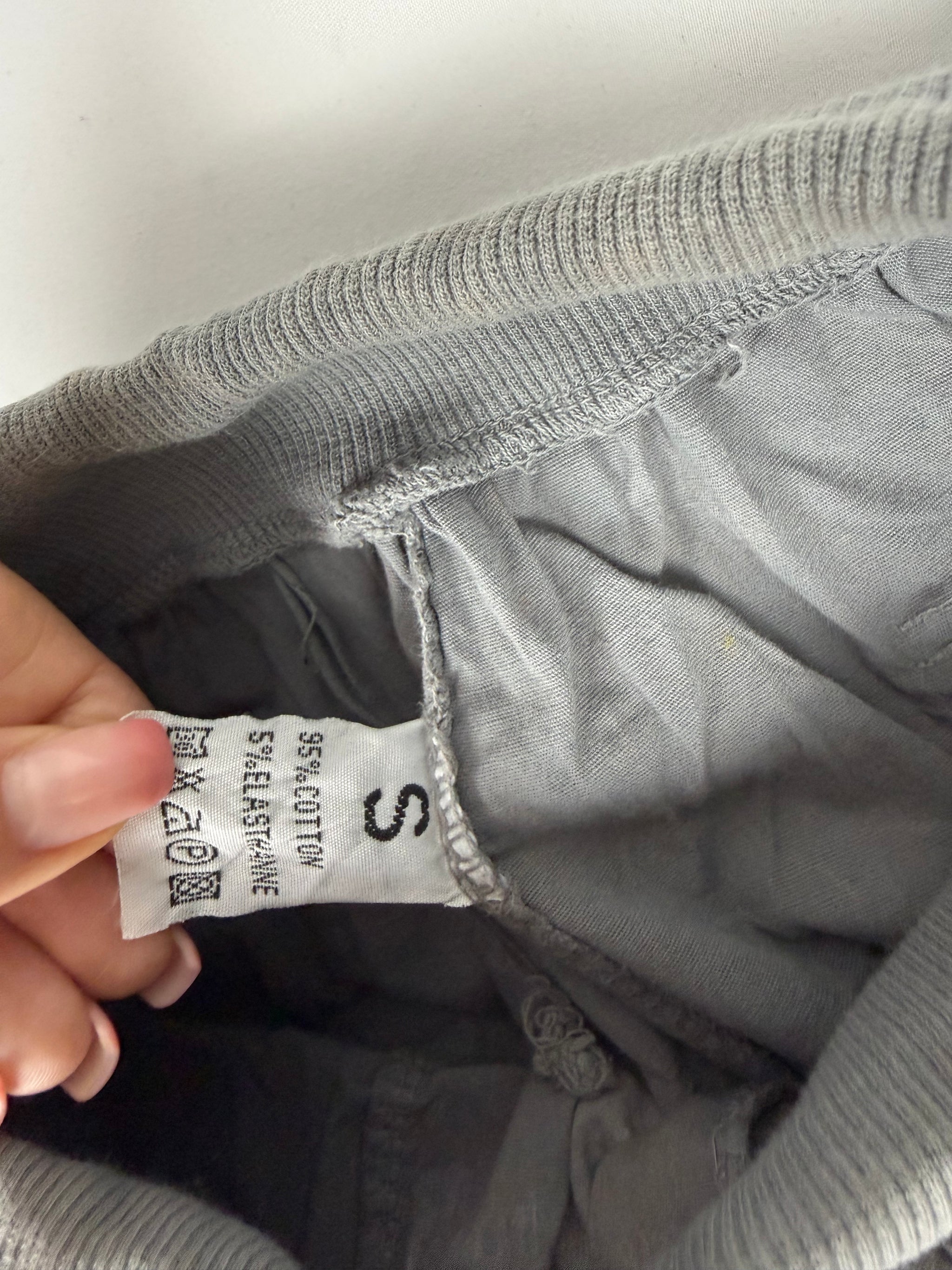 Khaki utility cotton mini short (S)