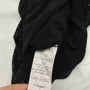 Black glitters tight fit tank top (S)
