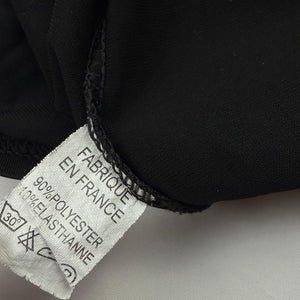 Black G buckle plunge neck top (S/M)