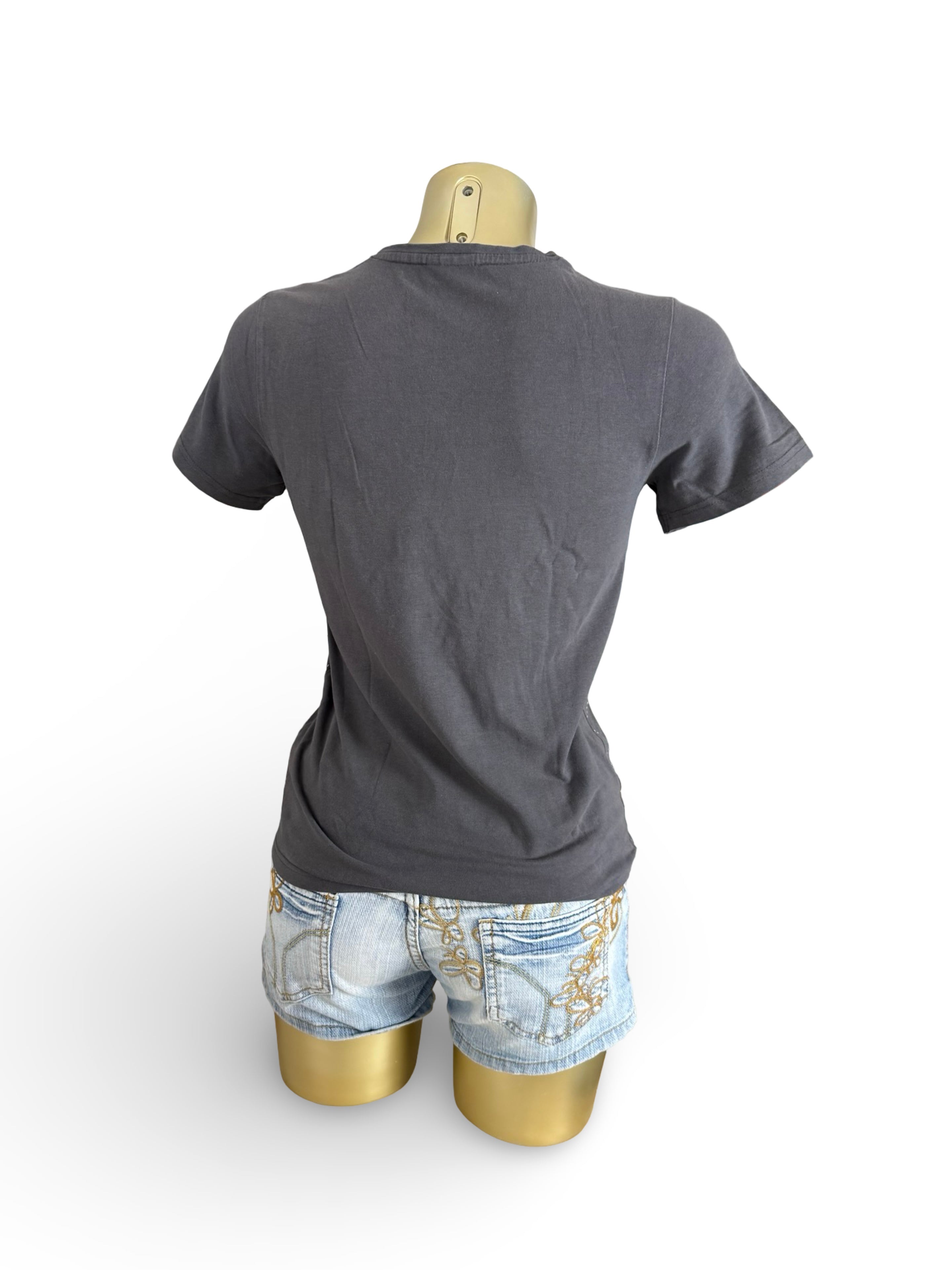 Grey graphic 100% cotton tee (M)