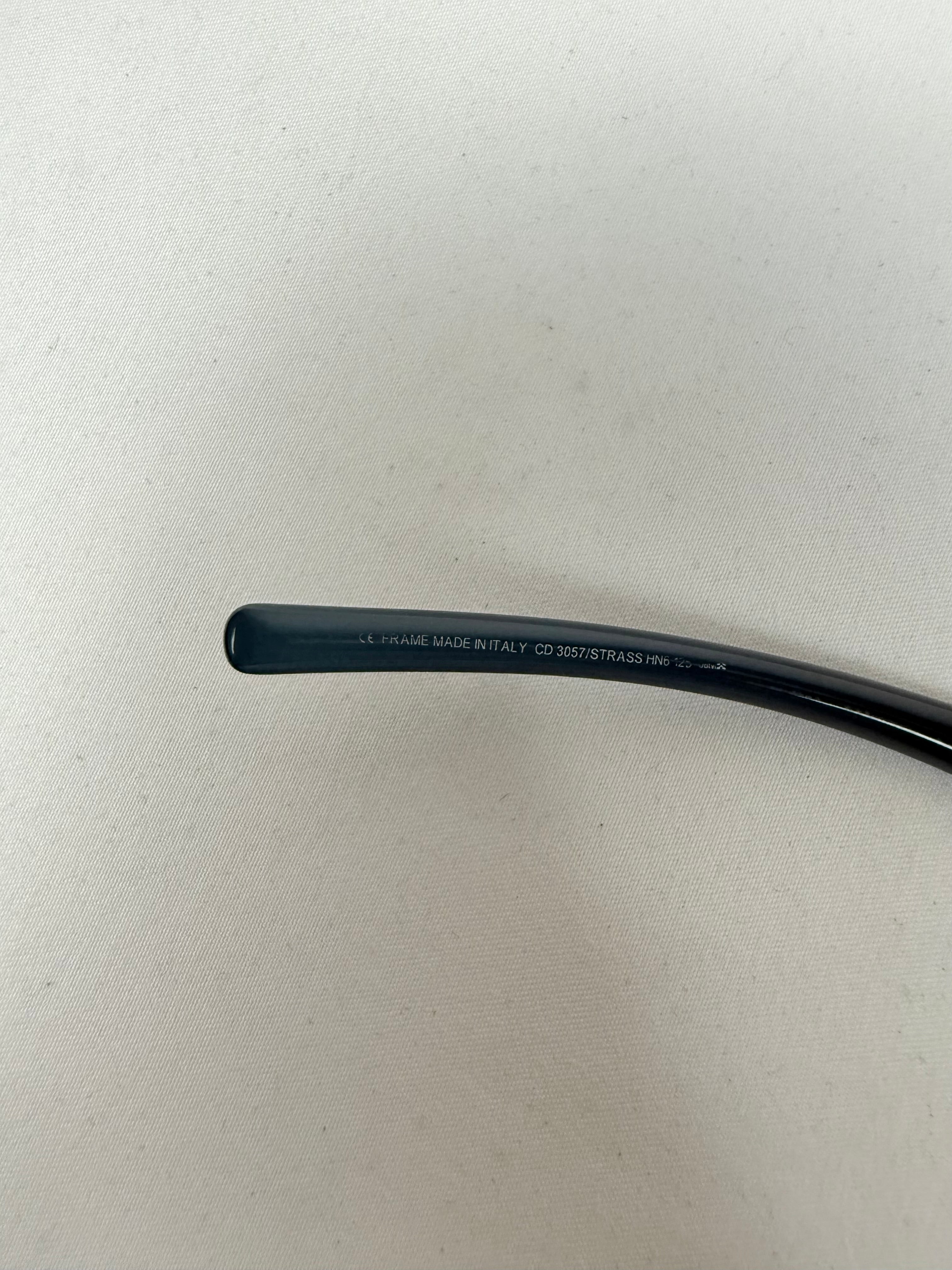 Black rhinestones office glasses (with prescription)