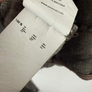 Khaki 100% linen blazer jacket (L)