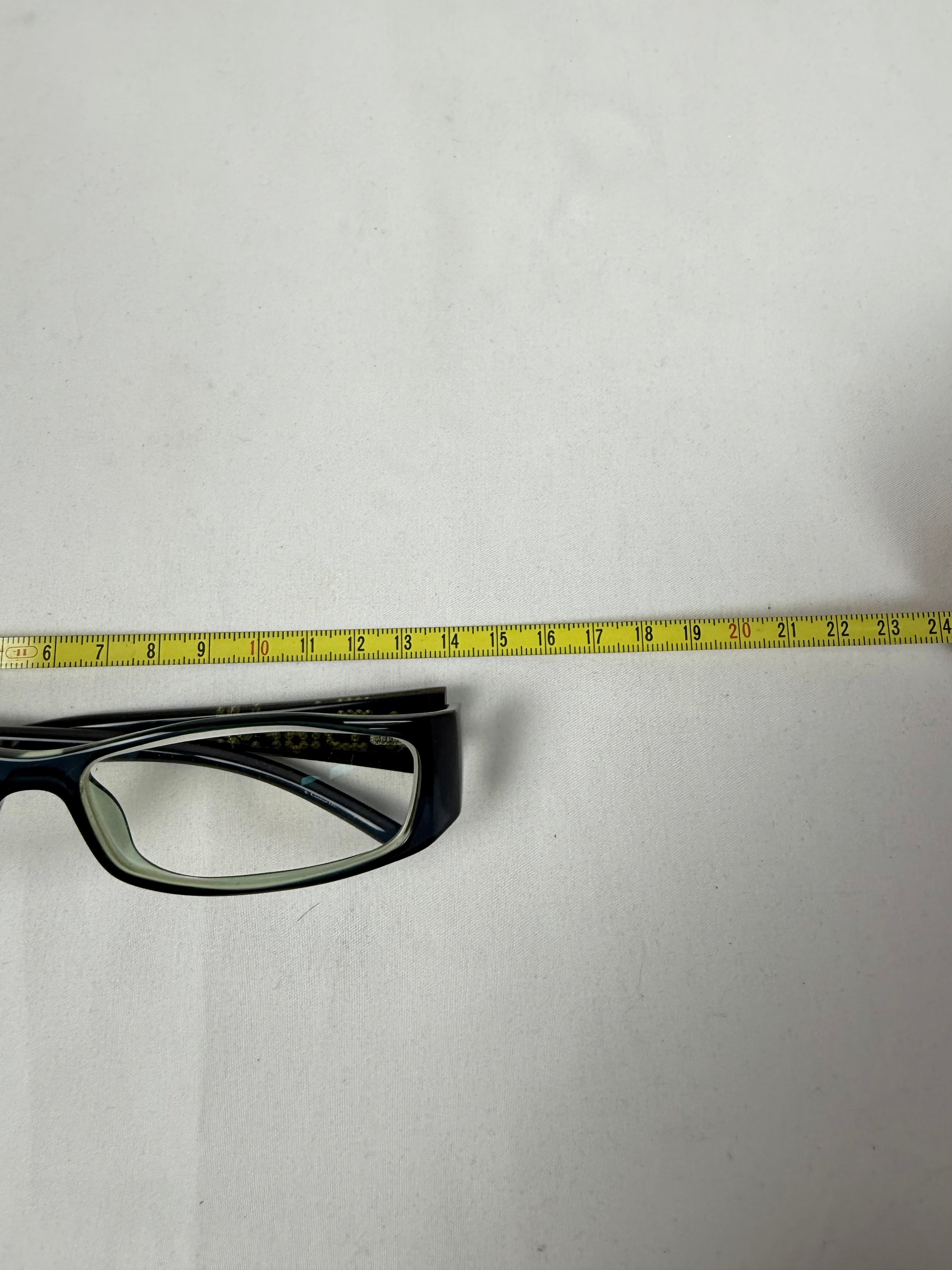Black rhinestones office glasses (with prescription)