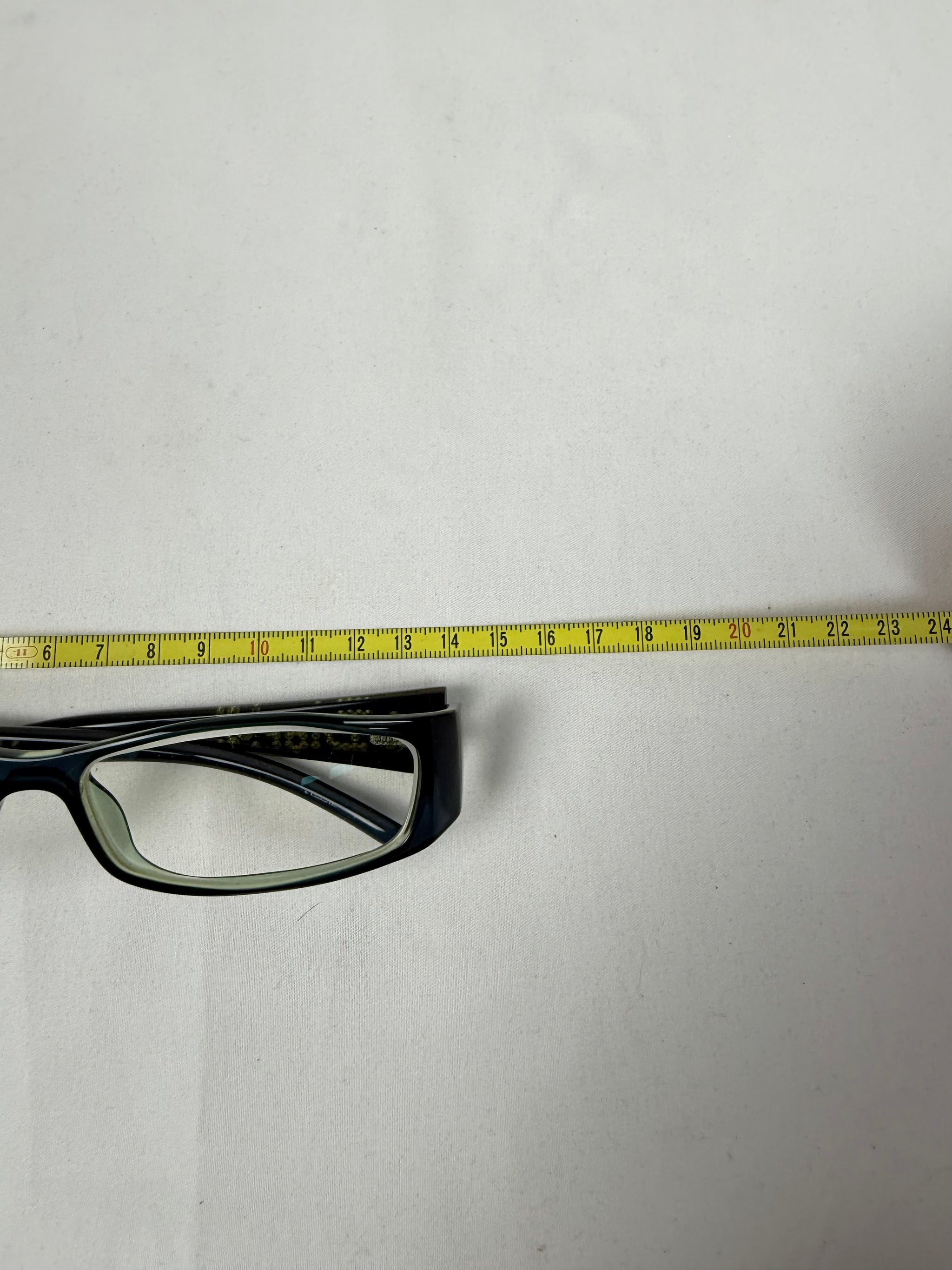 Black rhinestones office glasses (with prescription)