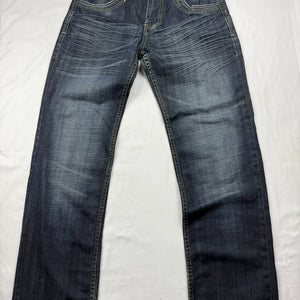 Navy denim low rise baggy pants (M/L)