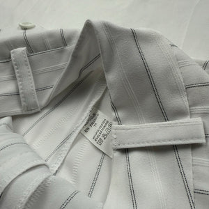 White striped low waist office flare pants (M/L)
