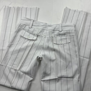 White striped low waist office flare pants (M/L)