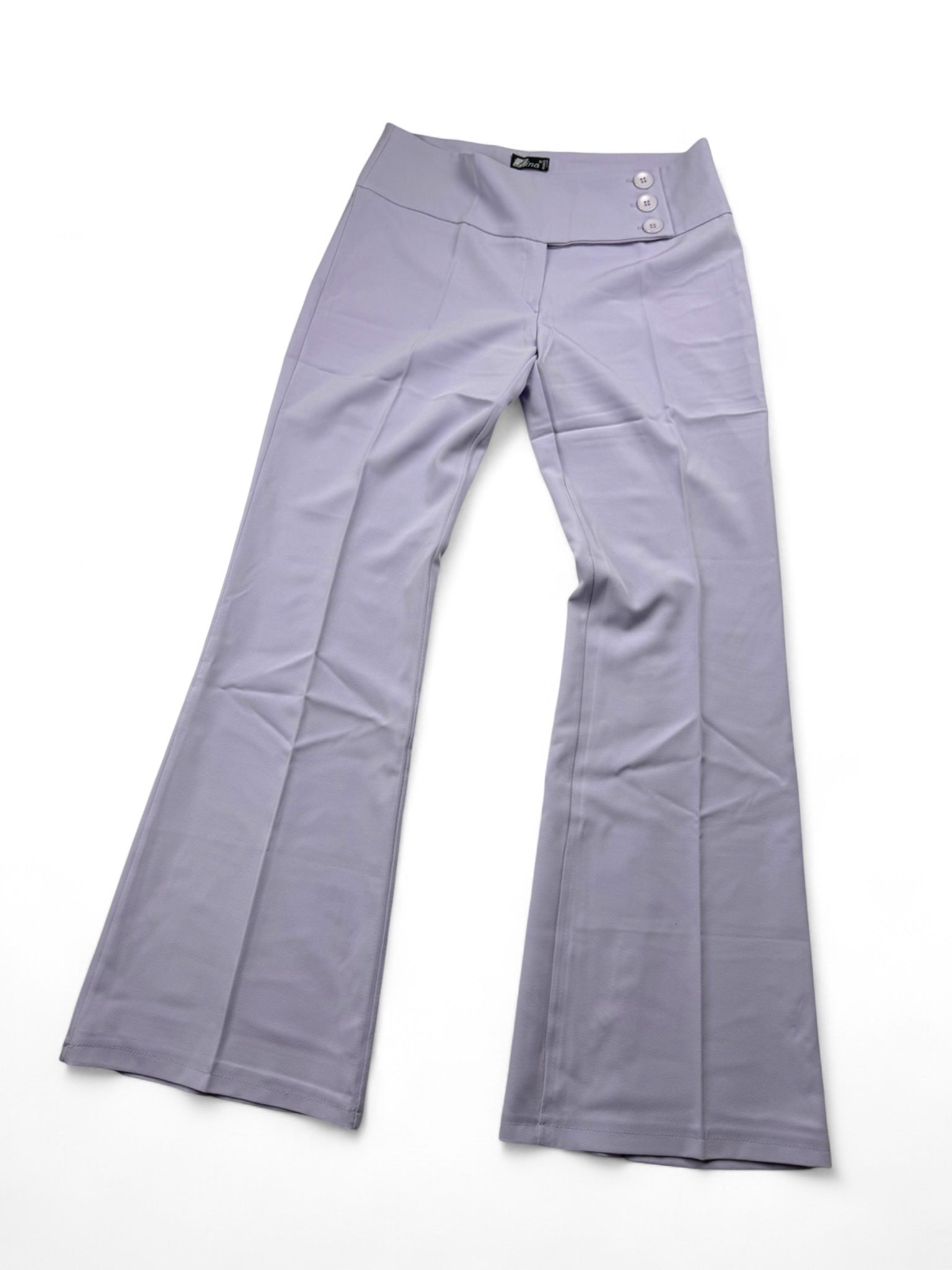 Lilac low rise office flare pants (M/L)