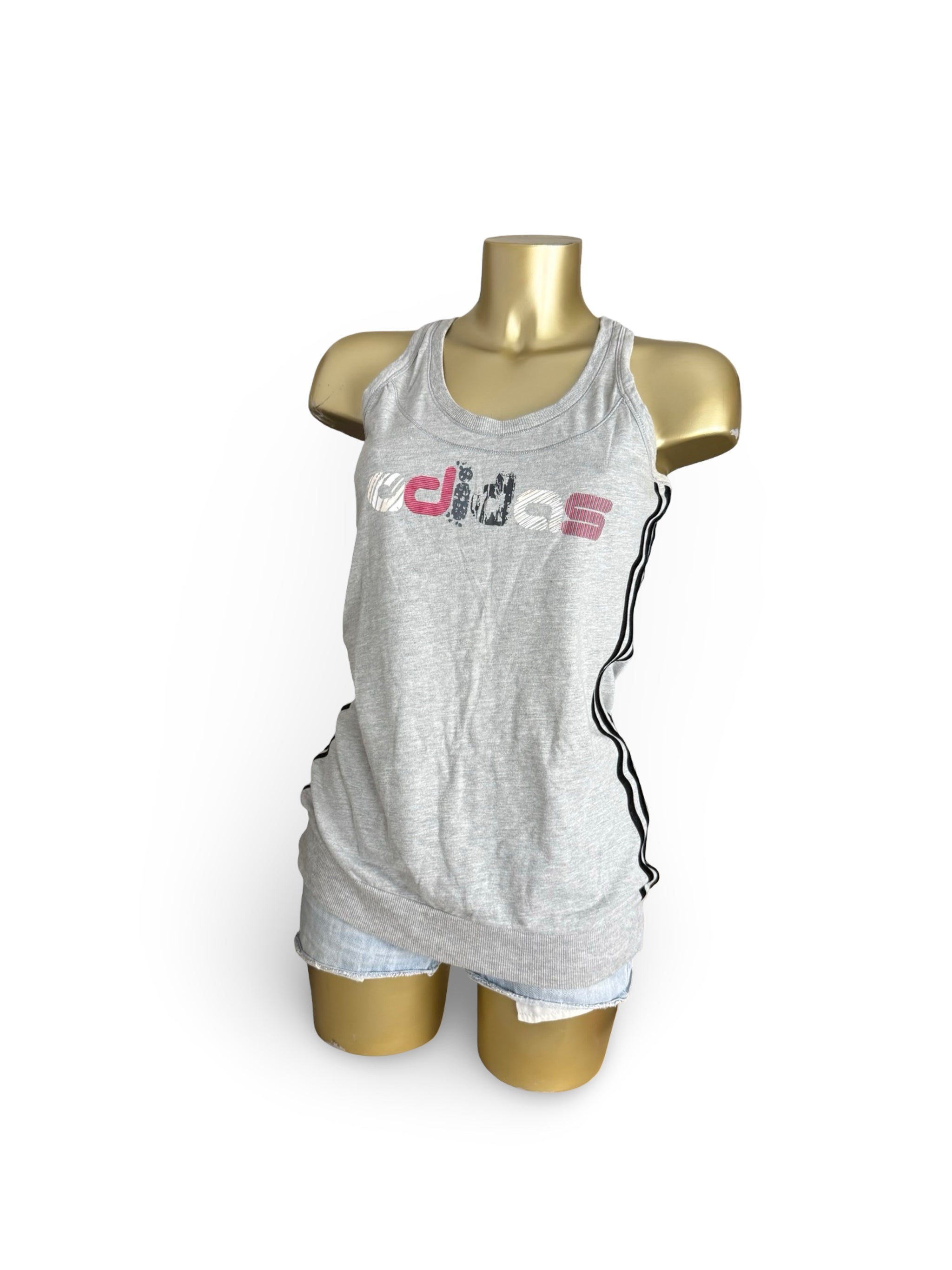 Grey activewear cotton tank top (XL)