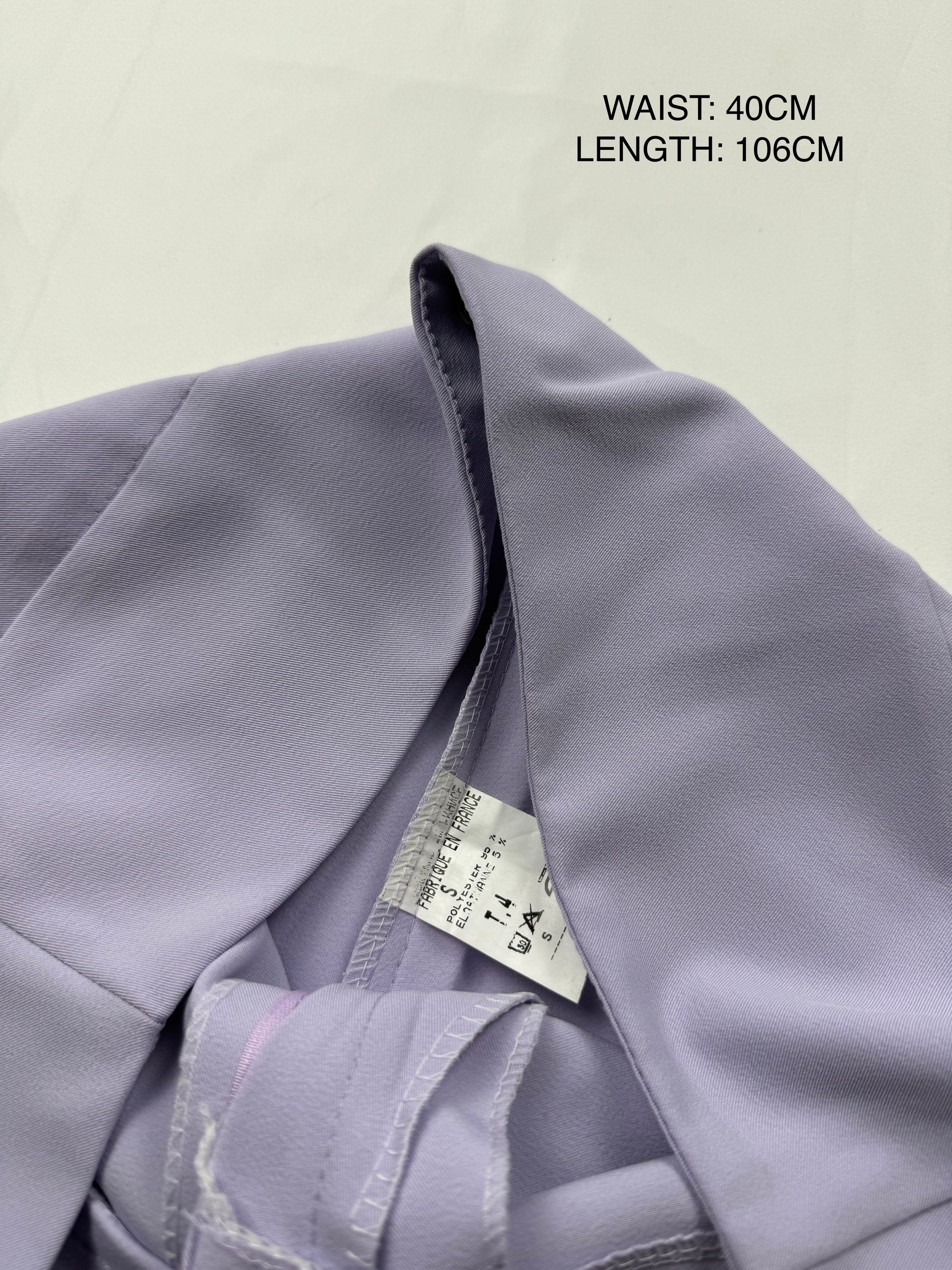 Lilac low rise office flare pants (M/L)