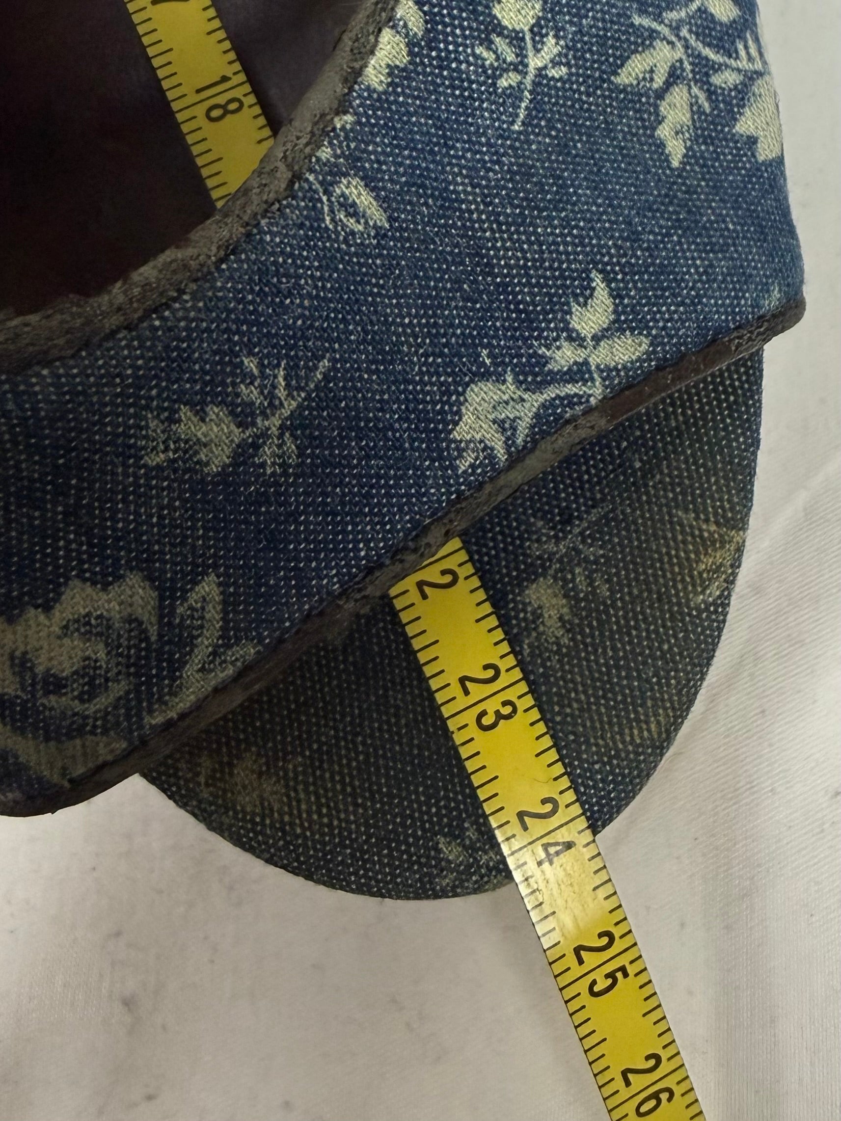 Blue floral wood heels (37)