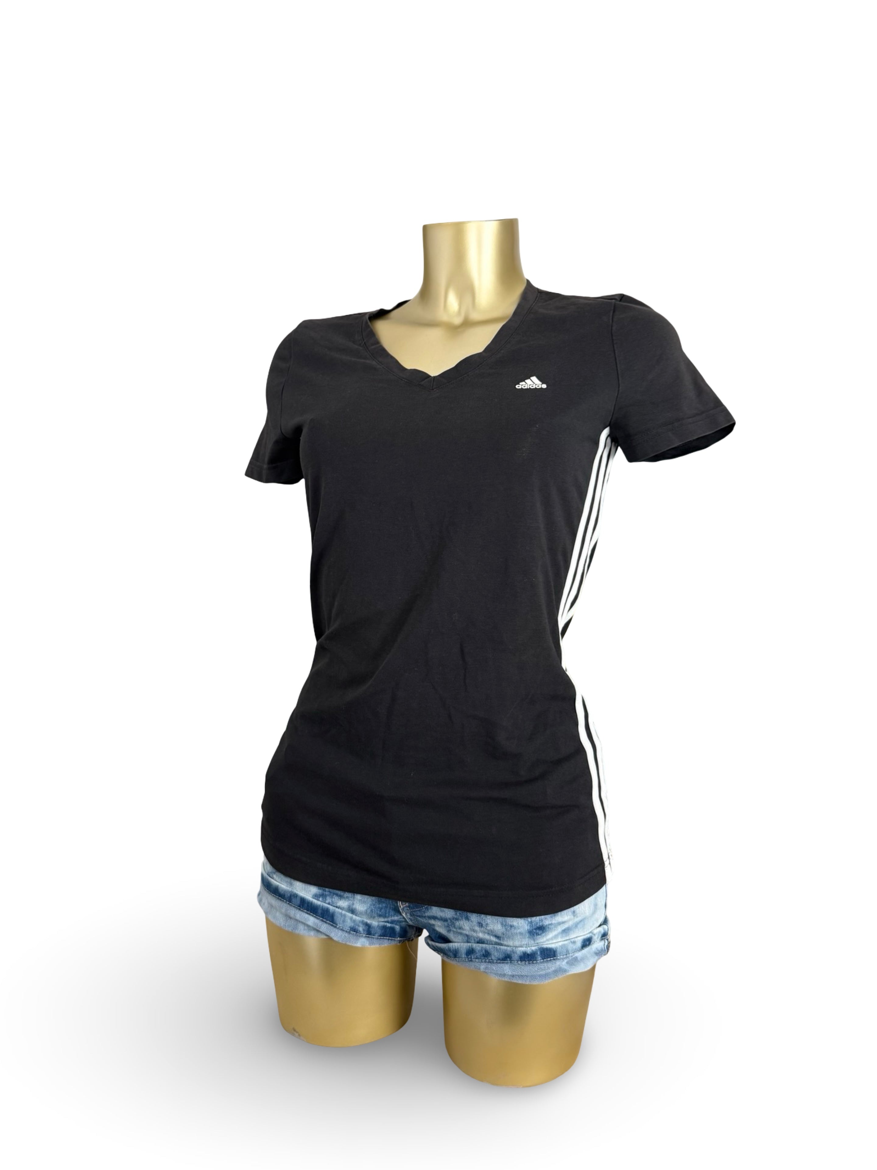 Black & white cotton tee (M)