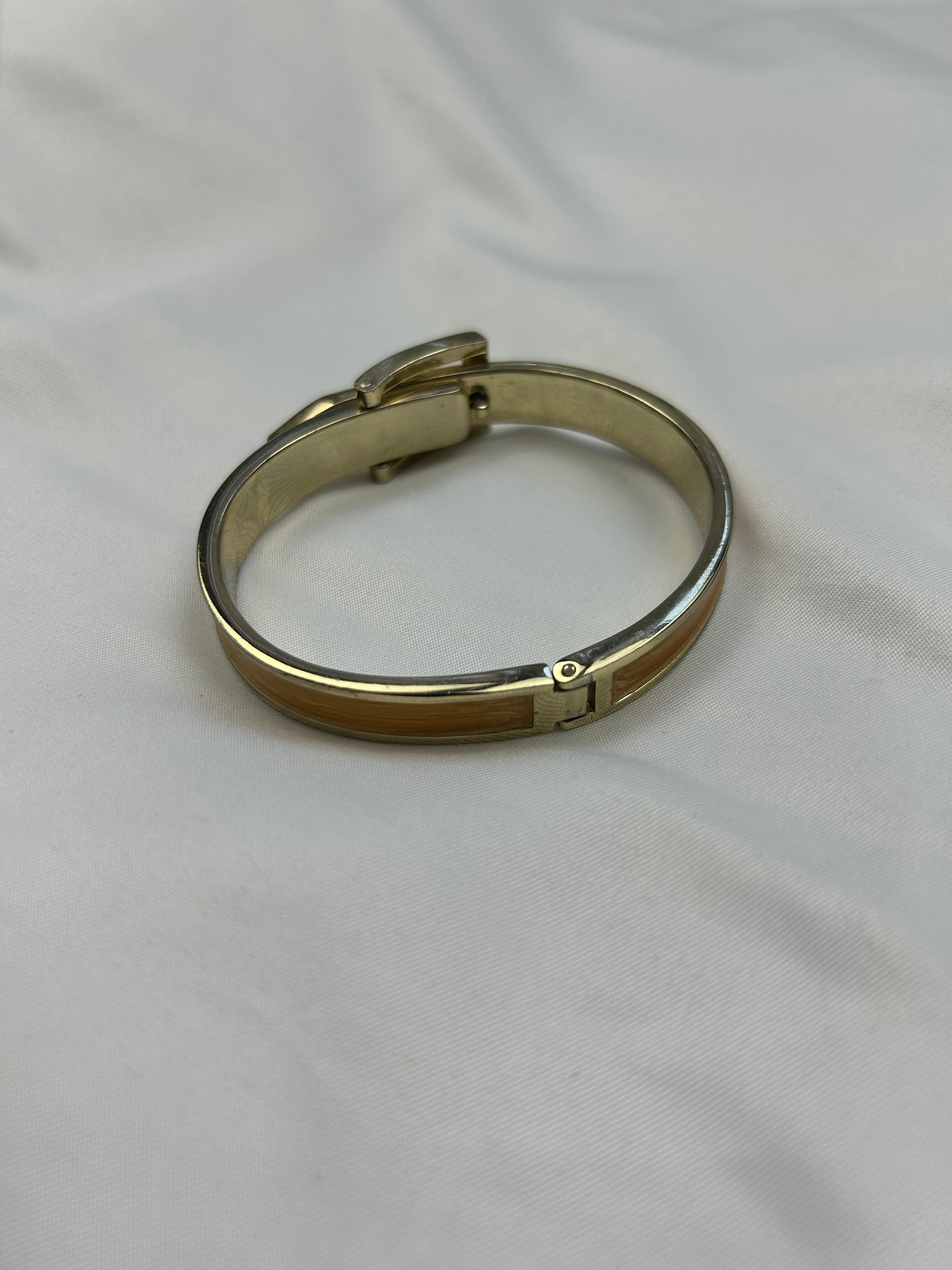 Stainless steel belt gold bangle bracelet