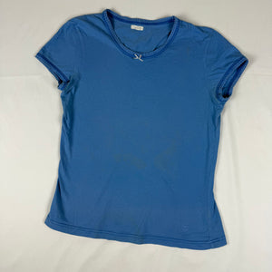 Blue 100% cotton coquette tee (L)