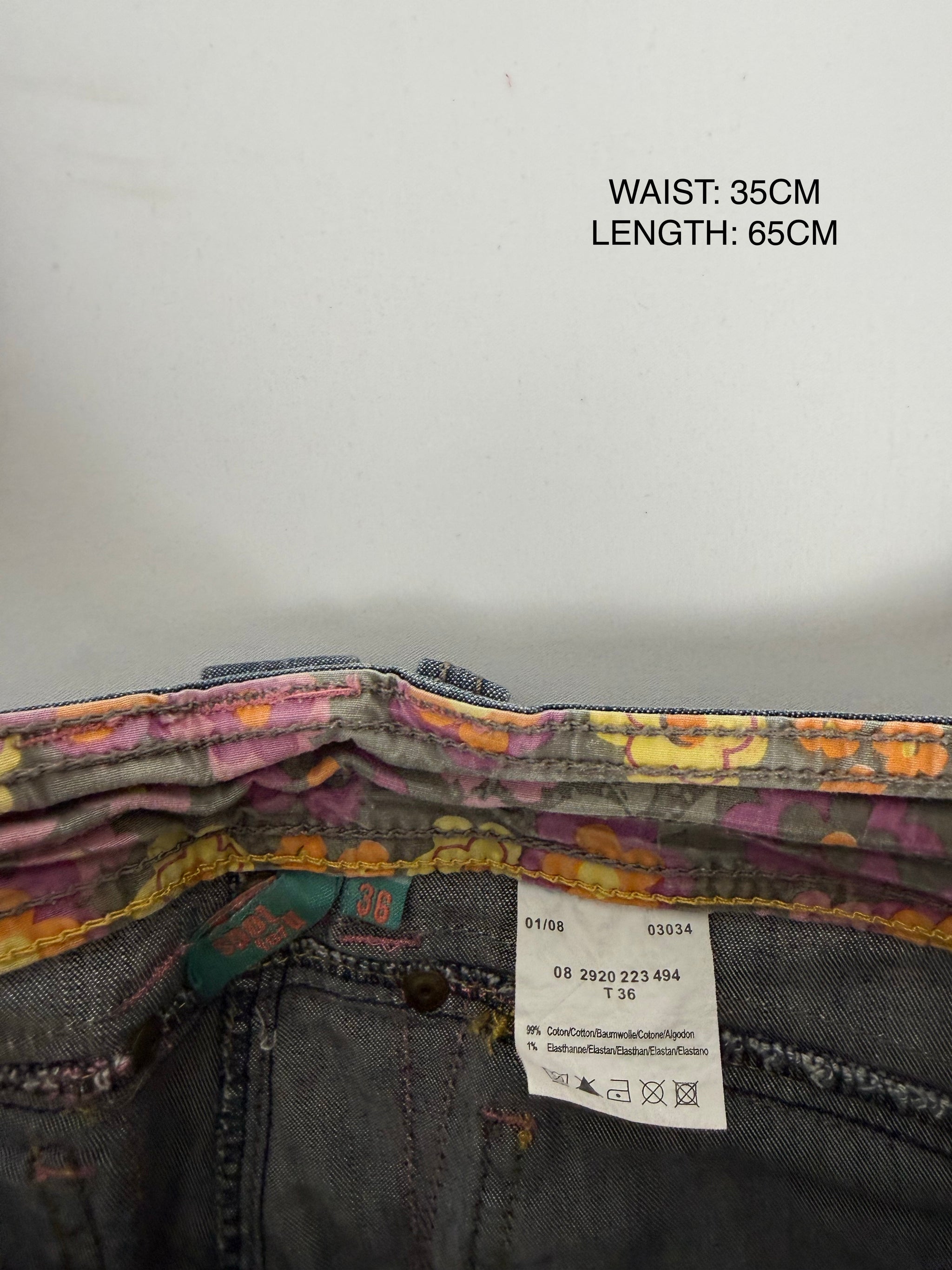 Navy denim capri pants (XS)