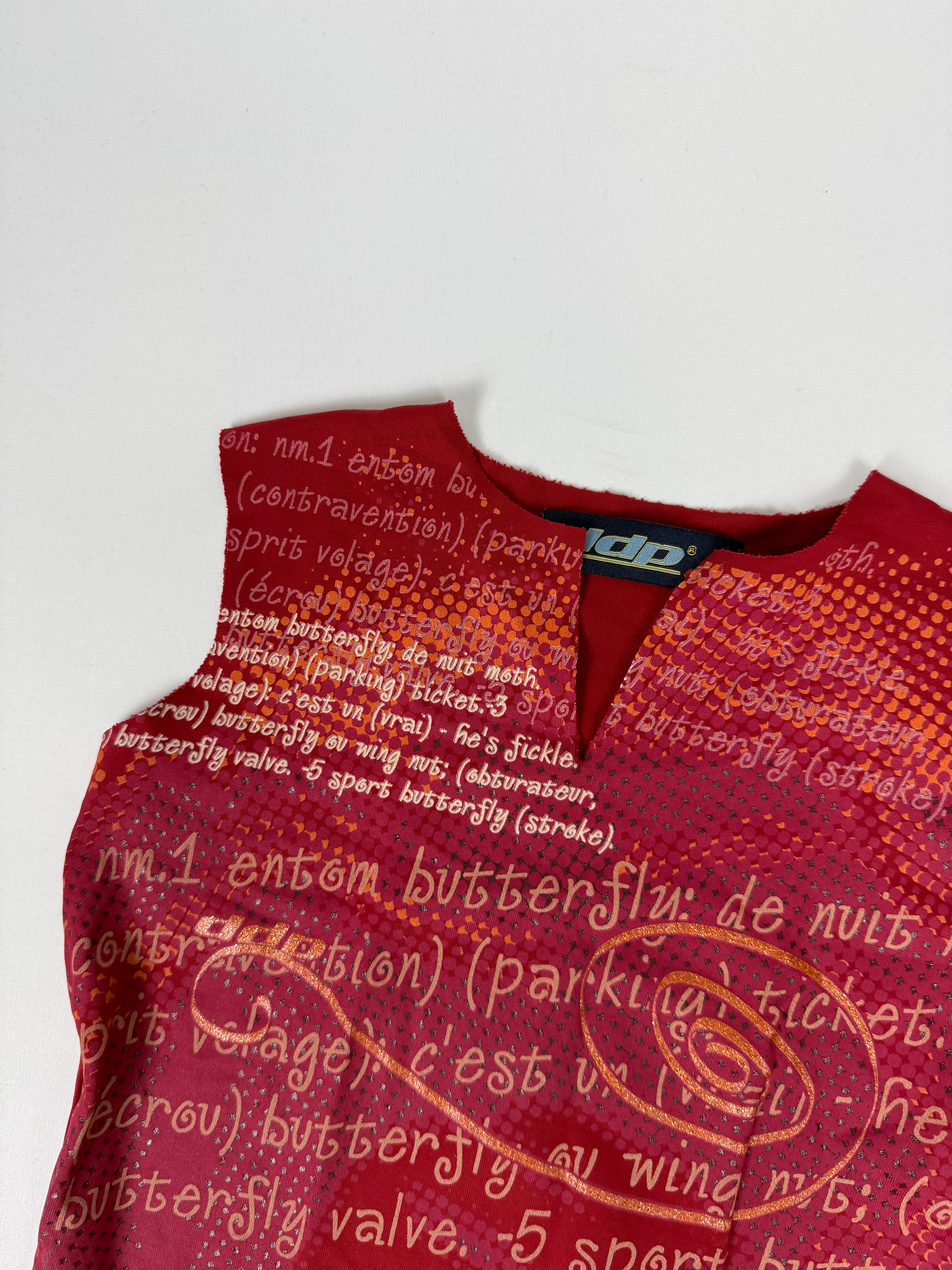 Red graphic top (XS)