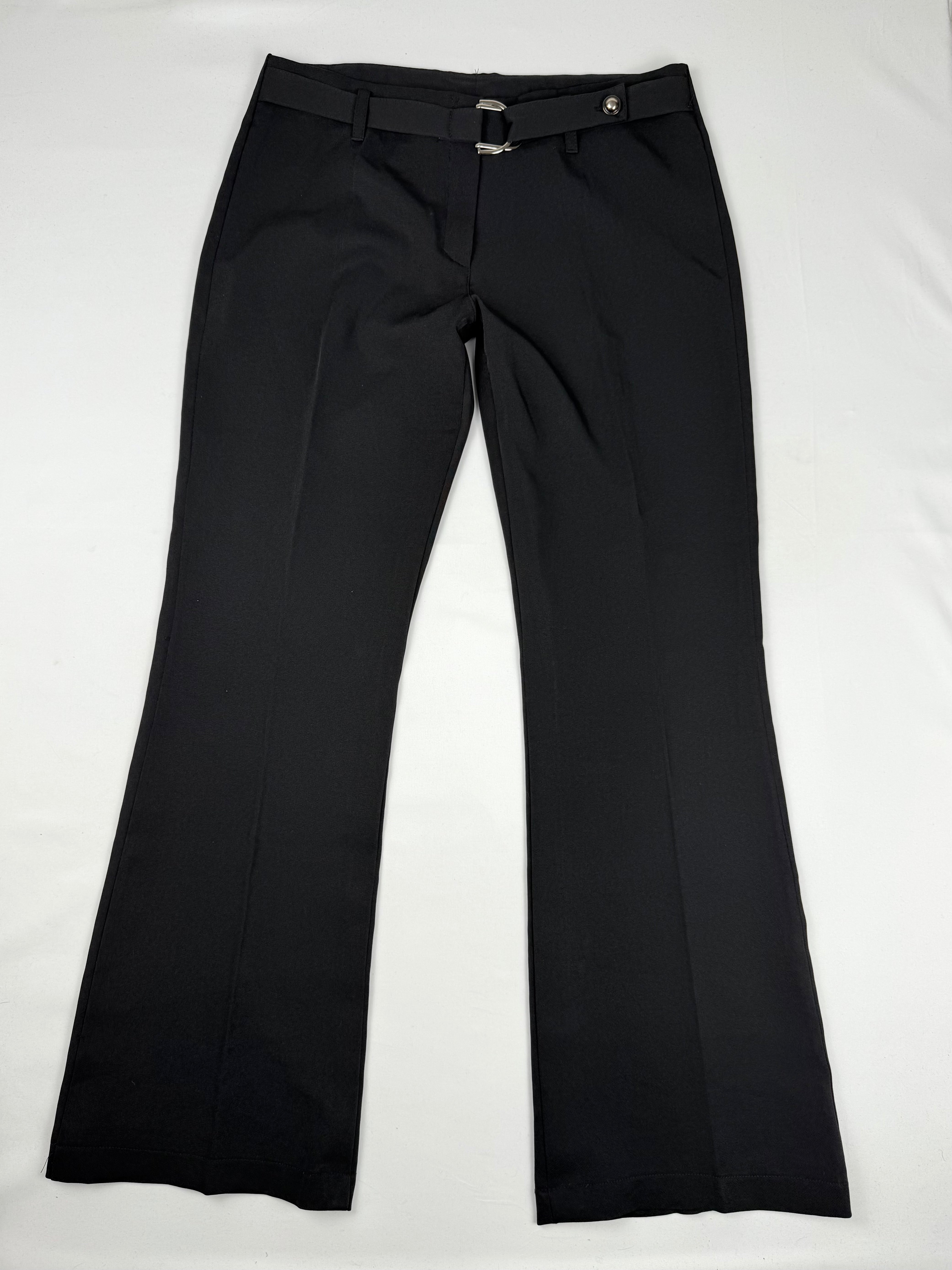 Black flare office pants (M)