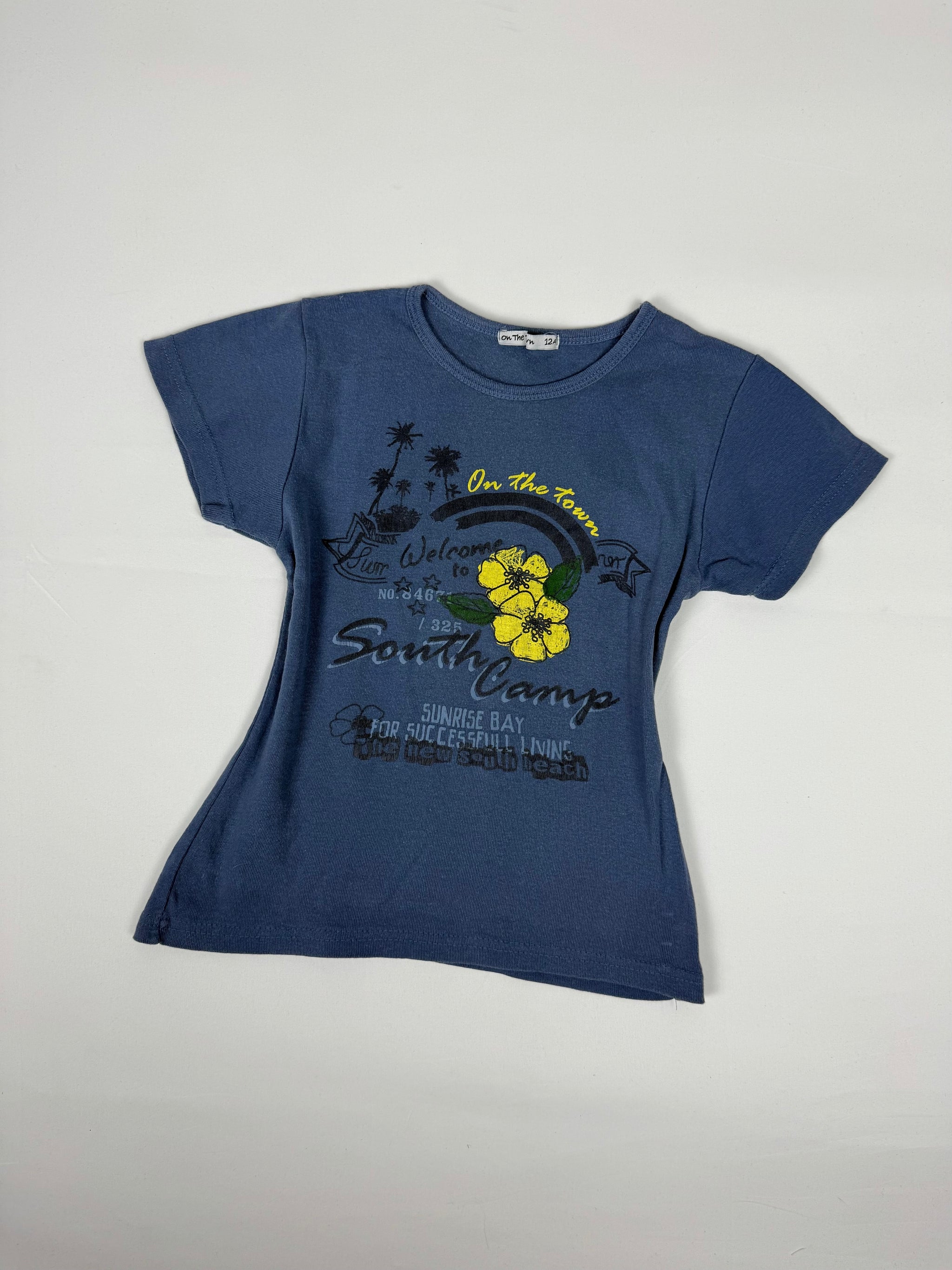 Navy graphic 100% cotton tee (XS)