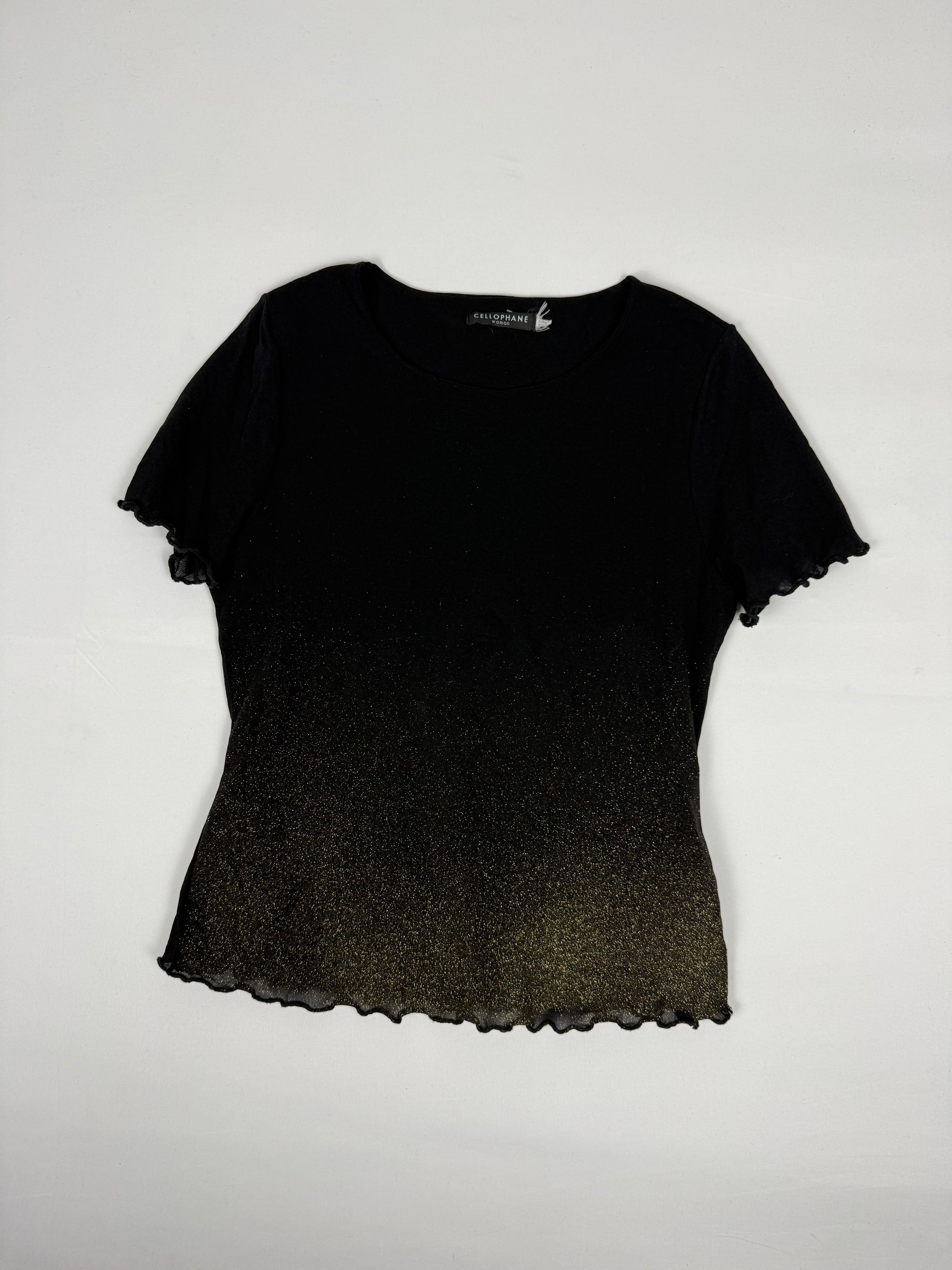 Black mesh lined tee (S/M)
