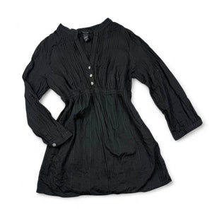 Black cotton  long sleeves shirt (S/M)