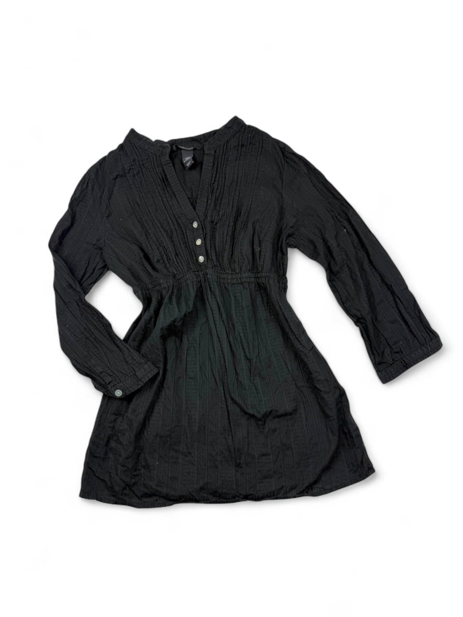 Black cotton  long sleeves shirt (S/M)
