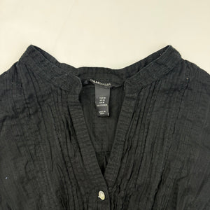 Black cotton  long sleeves shirt (S/M)