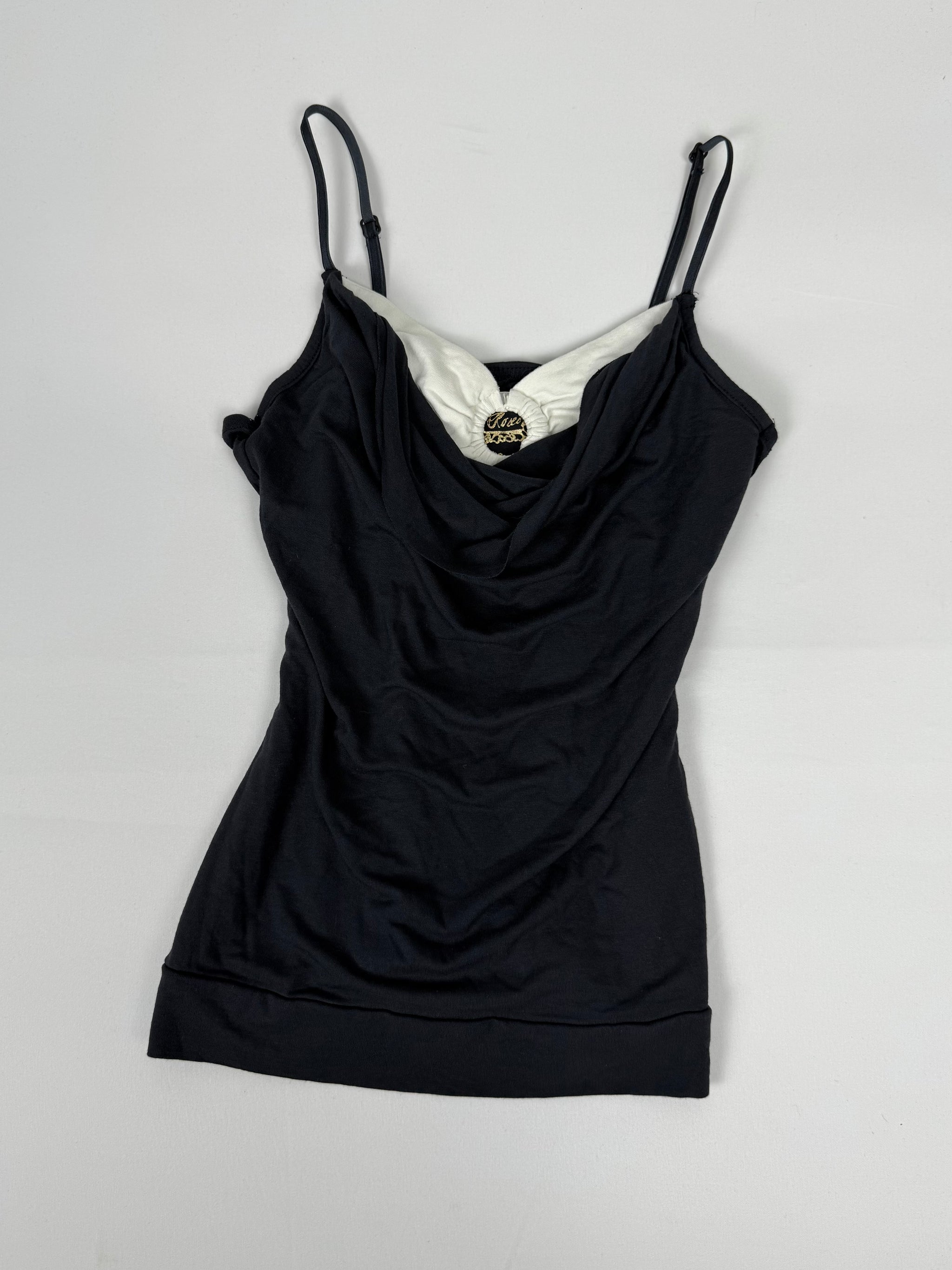 Black buckle cami top (S)