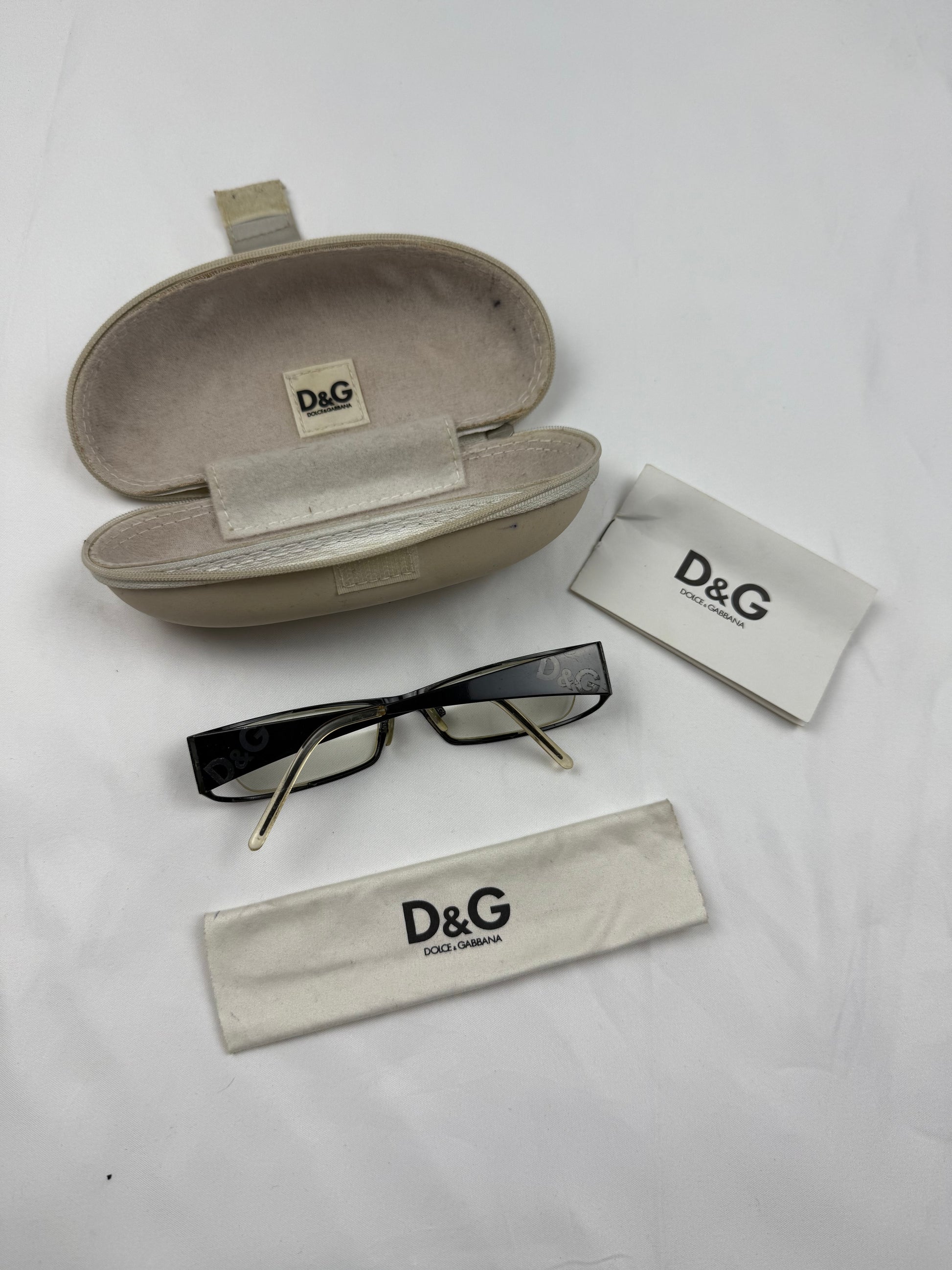 Black 2000s logo office glasses (with prescription)