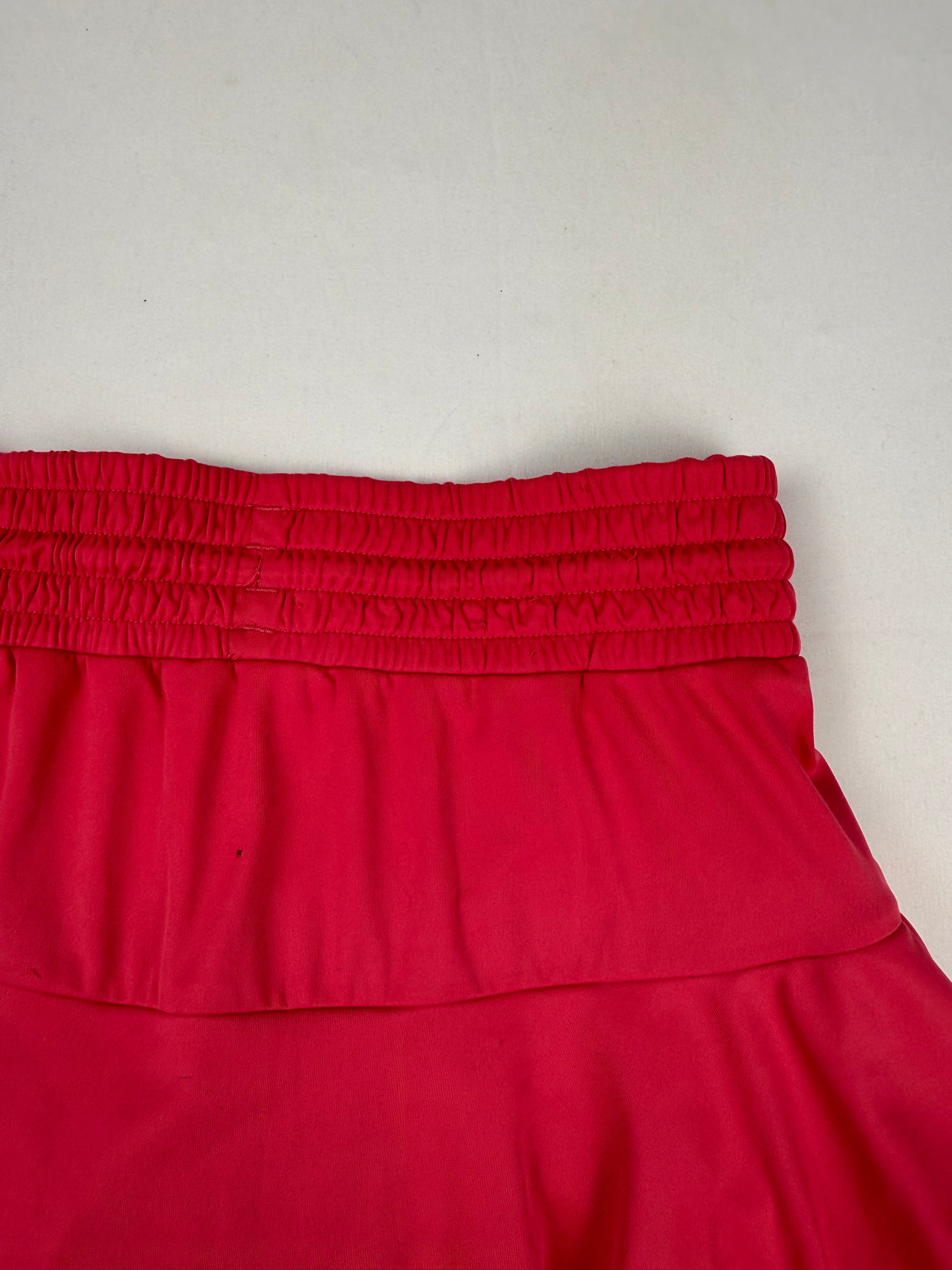 Jupe-short courte taille basse graphique orange (XS)