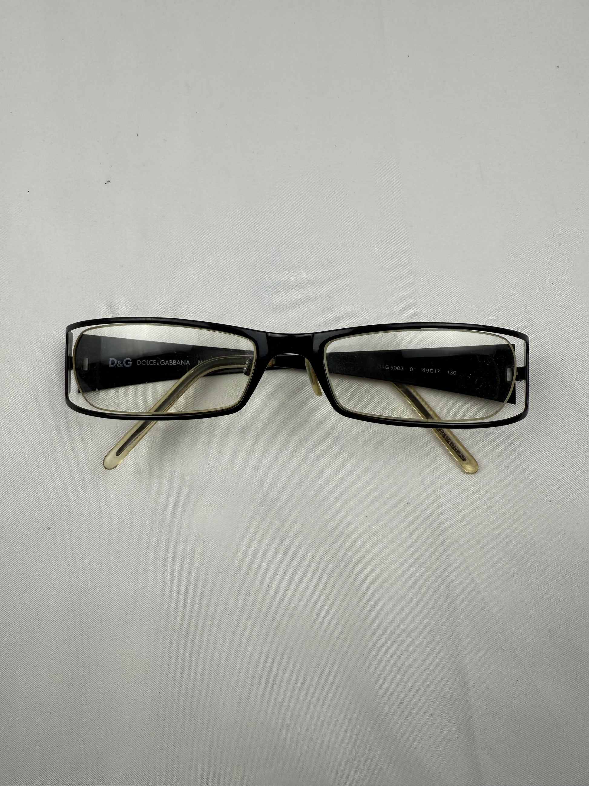 Black 2000s logo office glasses (with prescription)