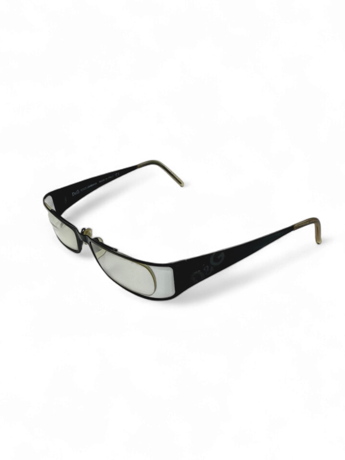 Black 2000s logo office glasses (with prescription)