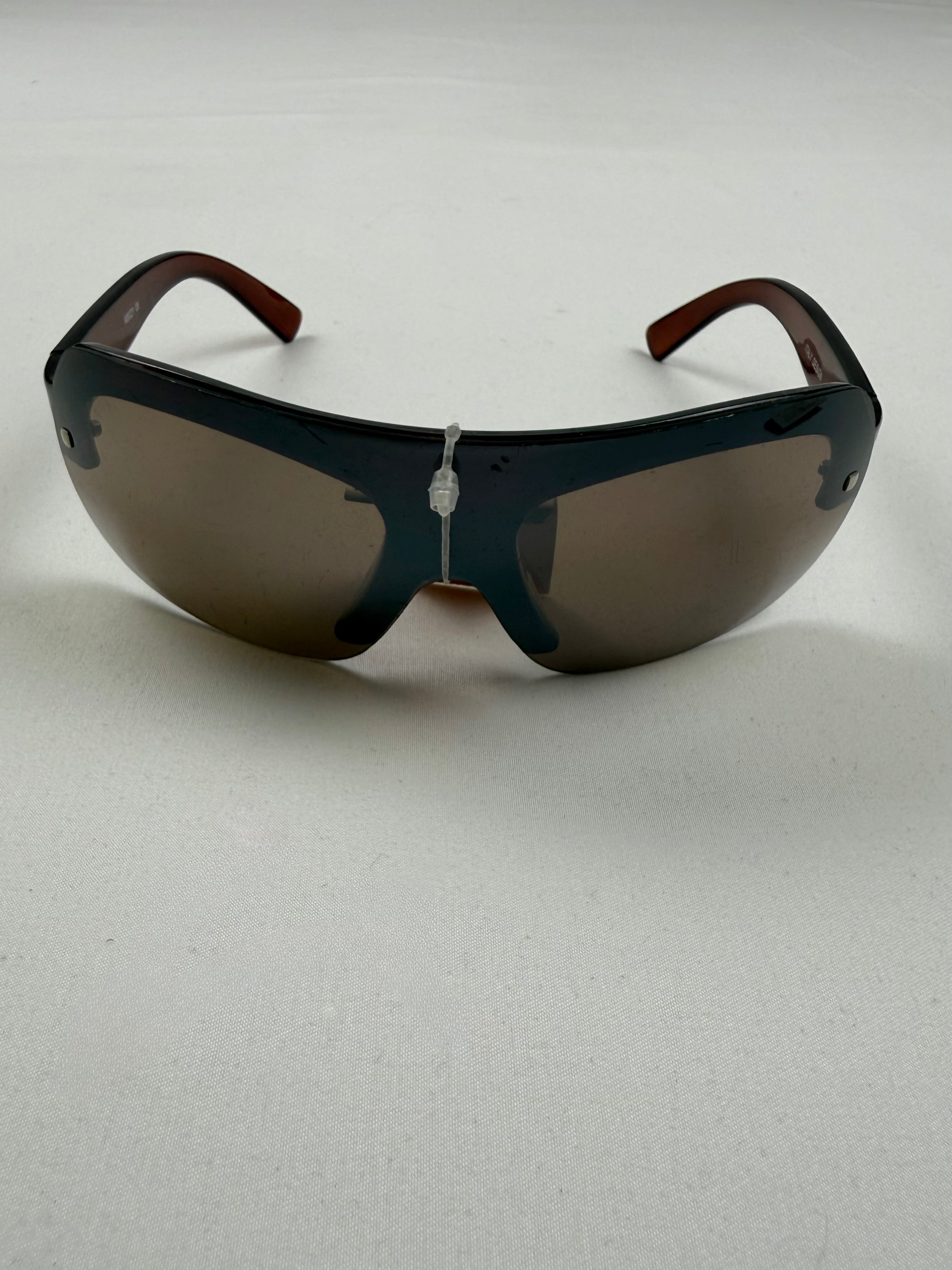 Brown shield brand new sunglasses