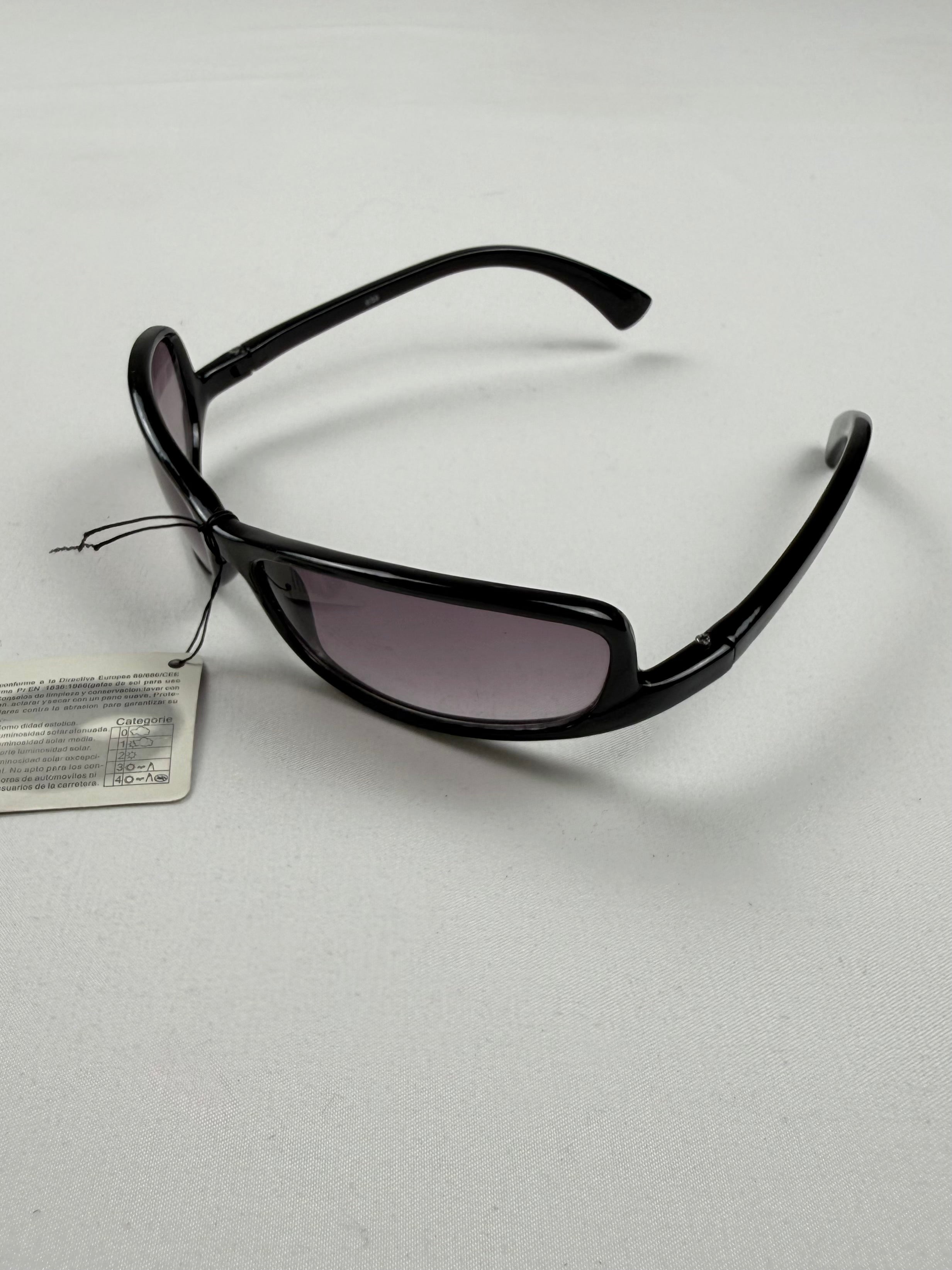 Lunettes de soleil à strass marron et doré