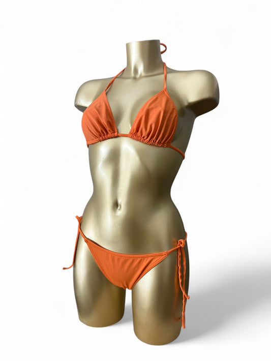 Orange adjustable bikini set (S/M)