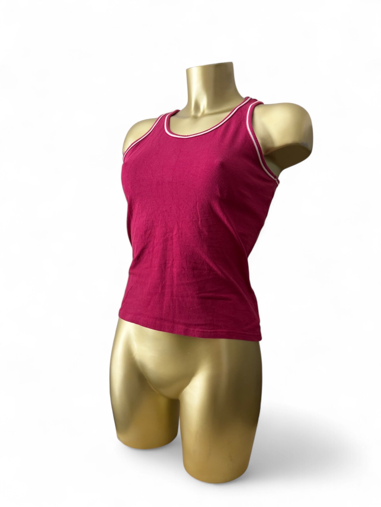 Pink activewear tank top with inside bra (S/M)