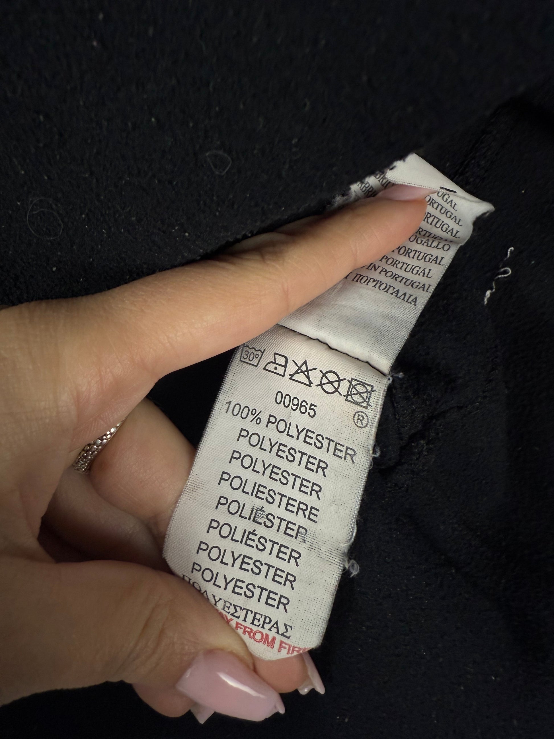 Black high neck fleece jumper (S/M)