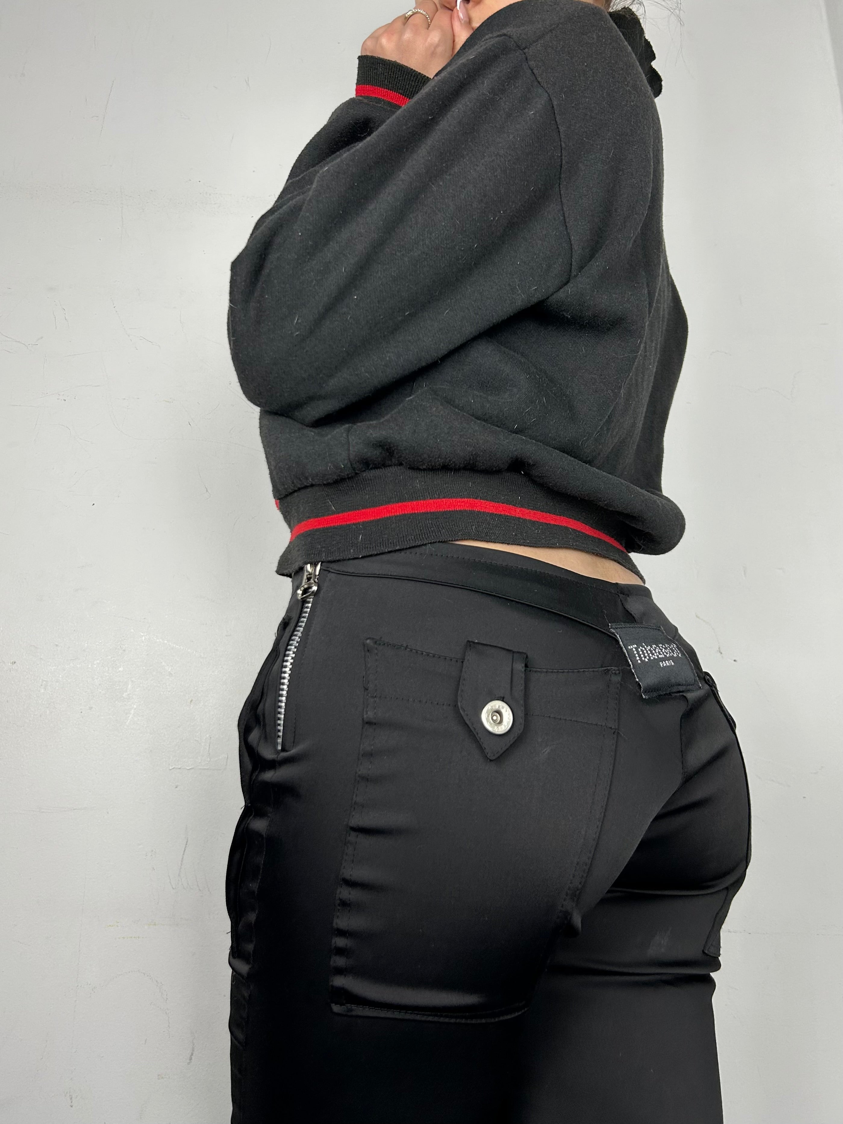 Black & red zip up sweatshirt jacket  (M/L)