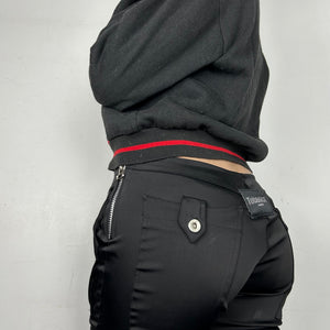 Black & red zip up sweatshirt jacket  (M/L)