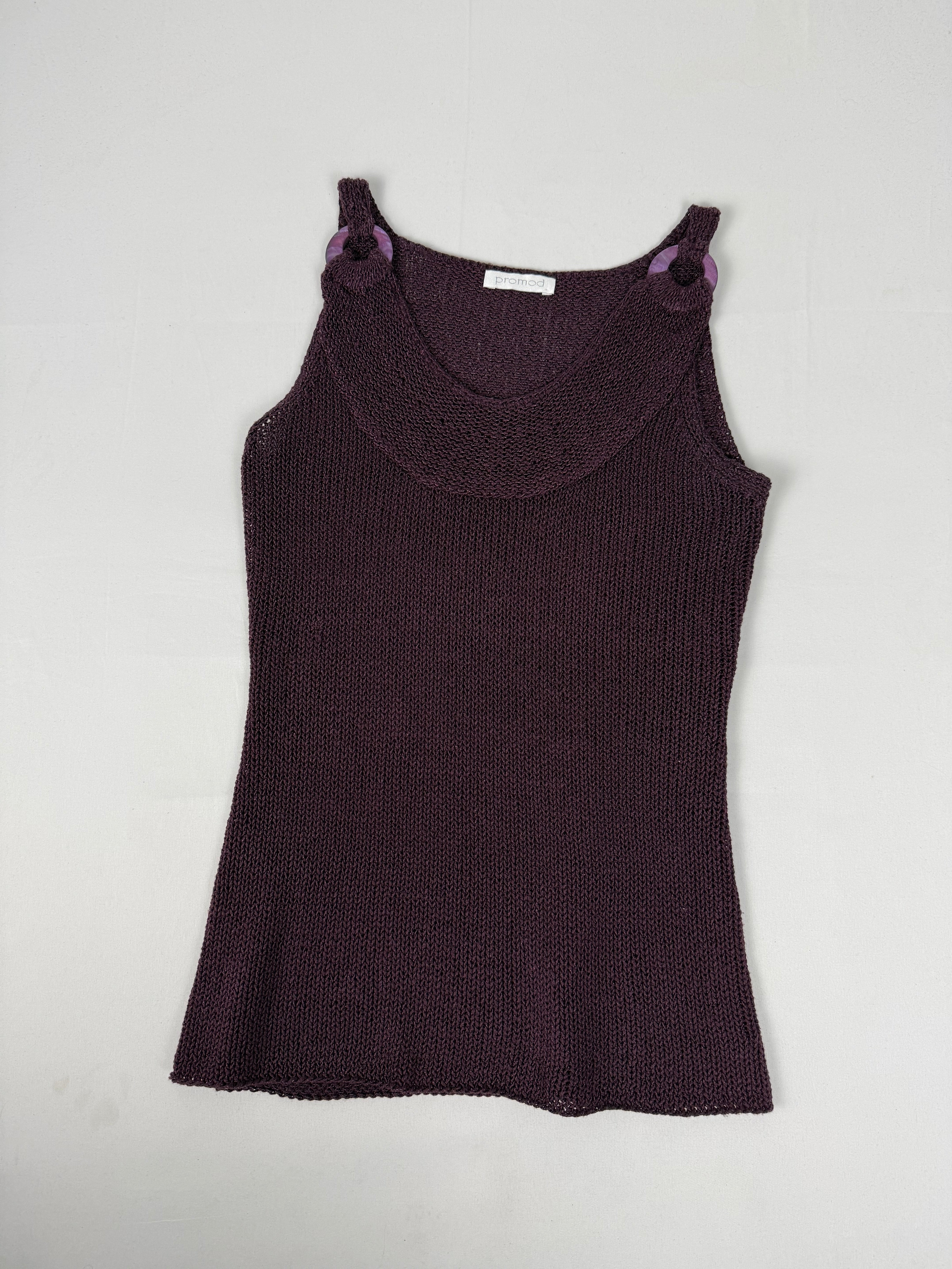 Purple crochet top (S/M)