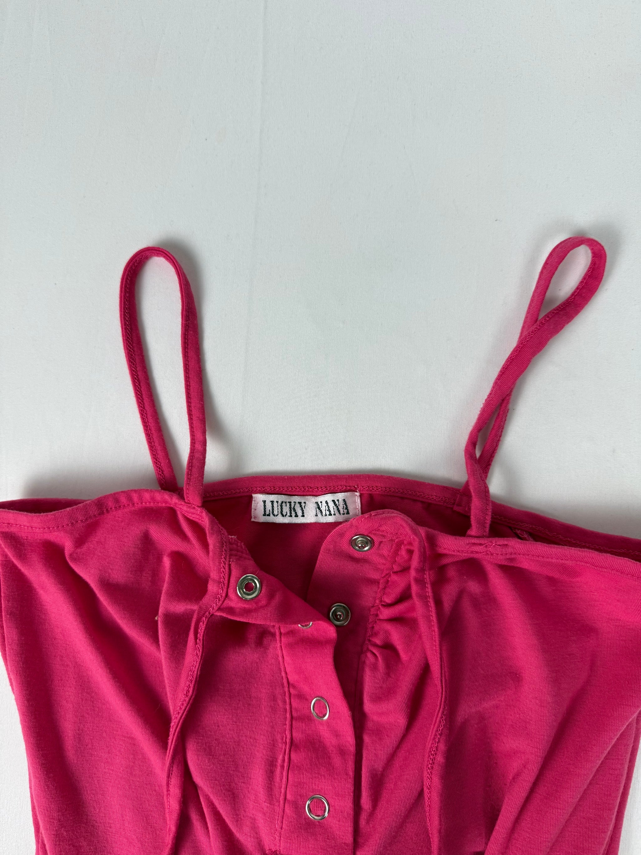 Pink cotton balloon top (S/M)