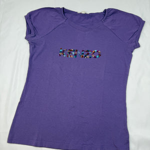 Purple logo tee (S/M)